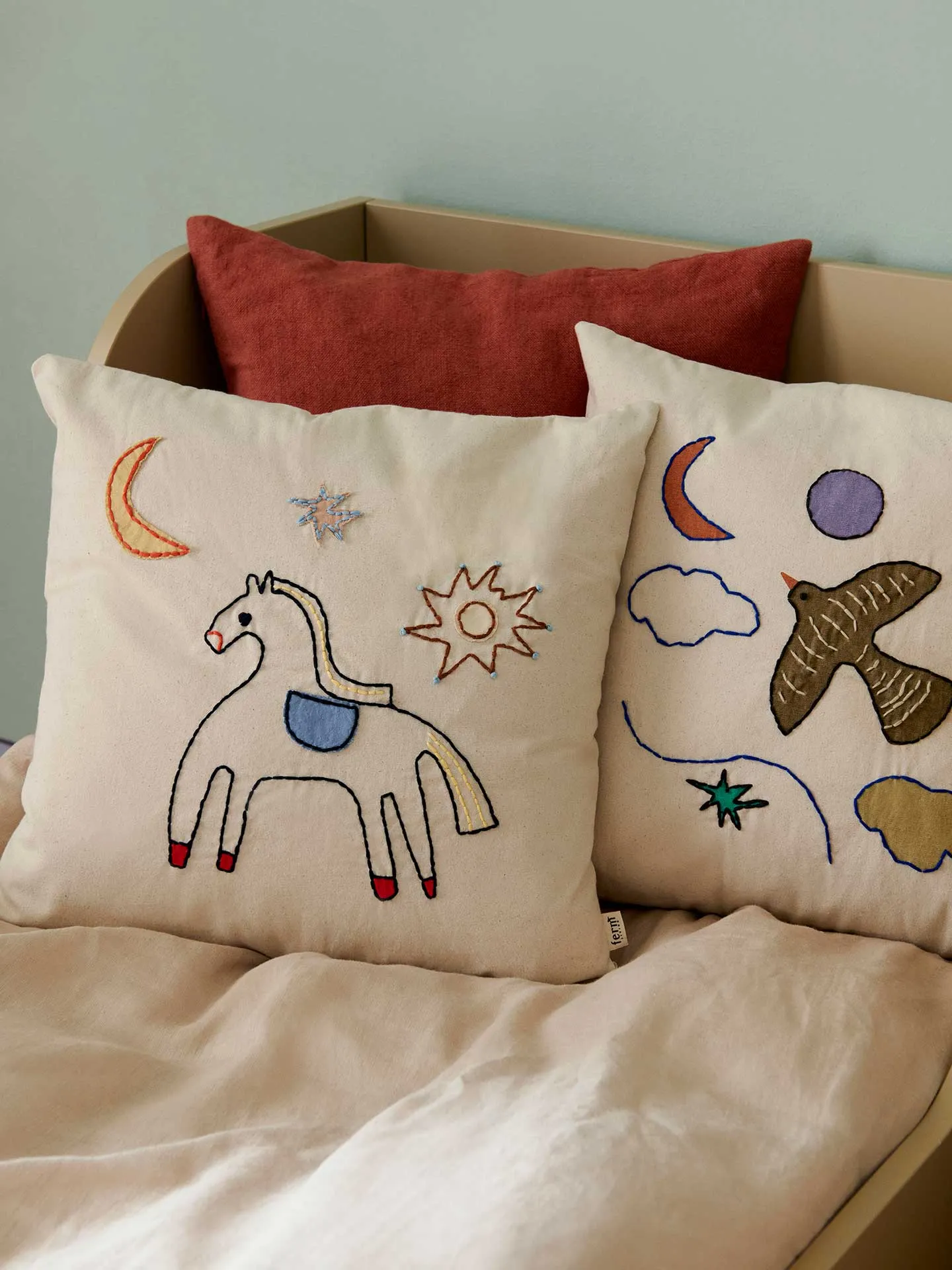 Naive Horse Cushion - Organic Cotton