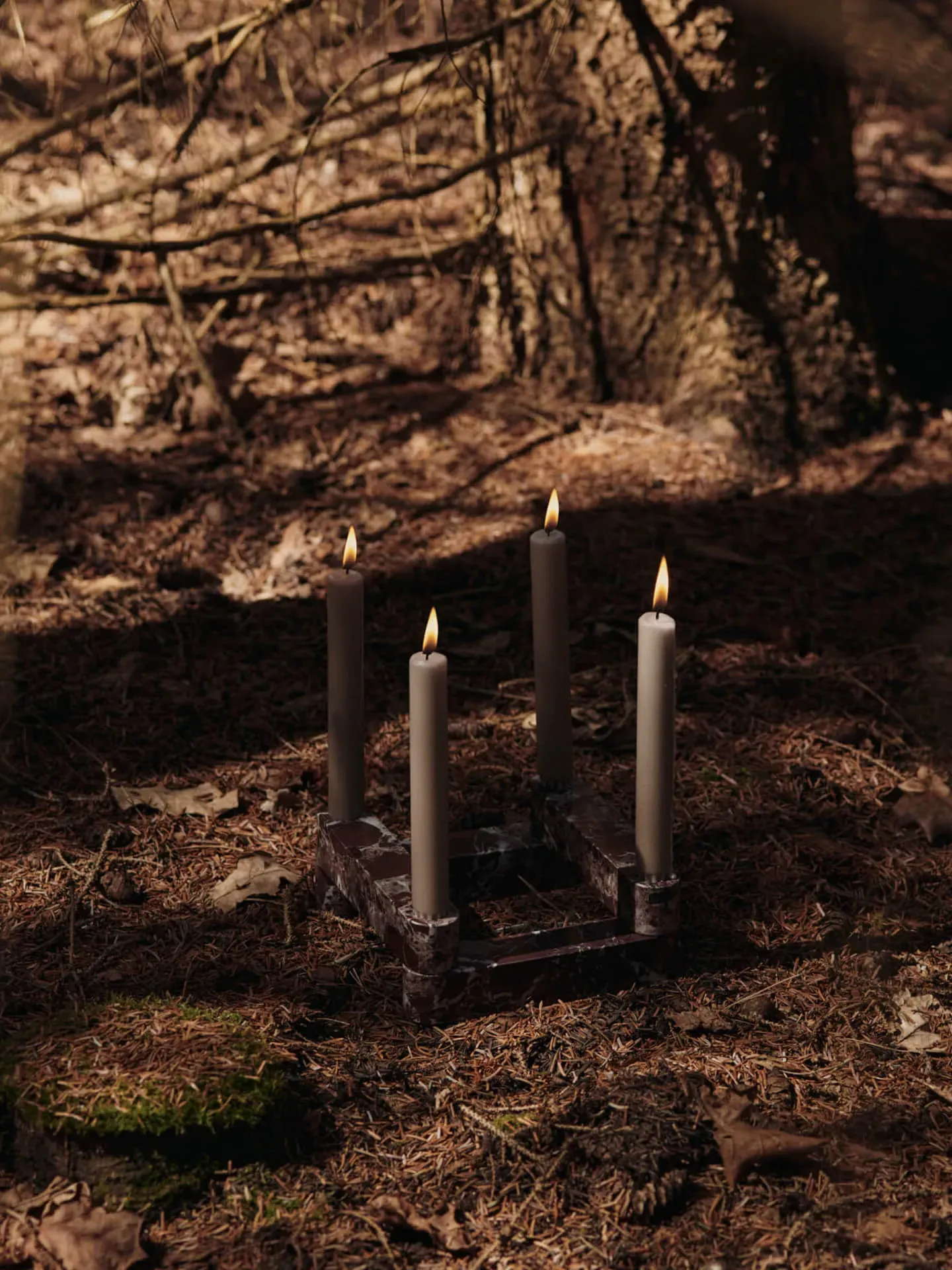 Newel Modular Candle Holder Set of 4 - Rosso Levanto