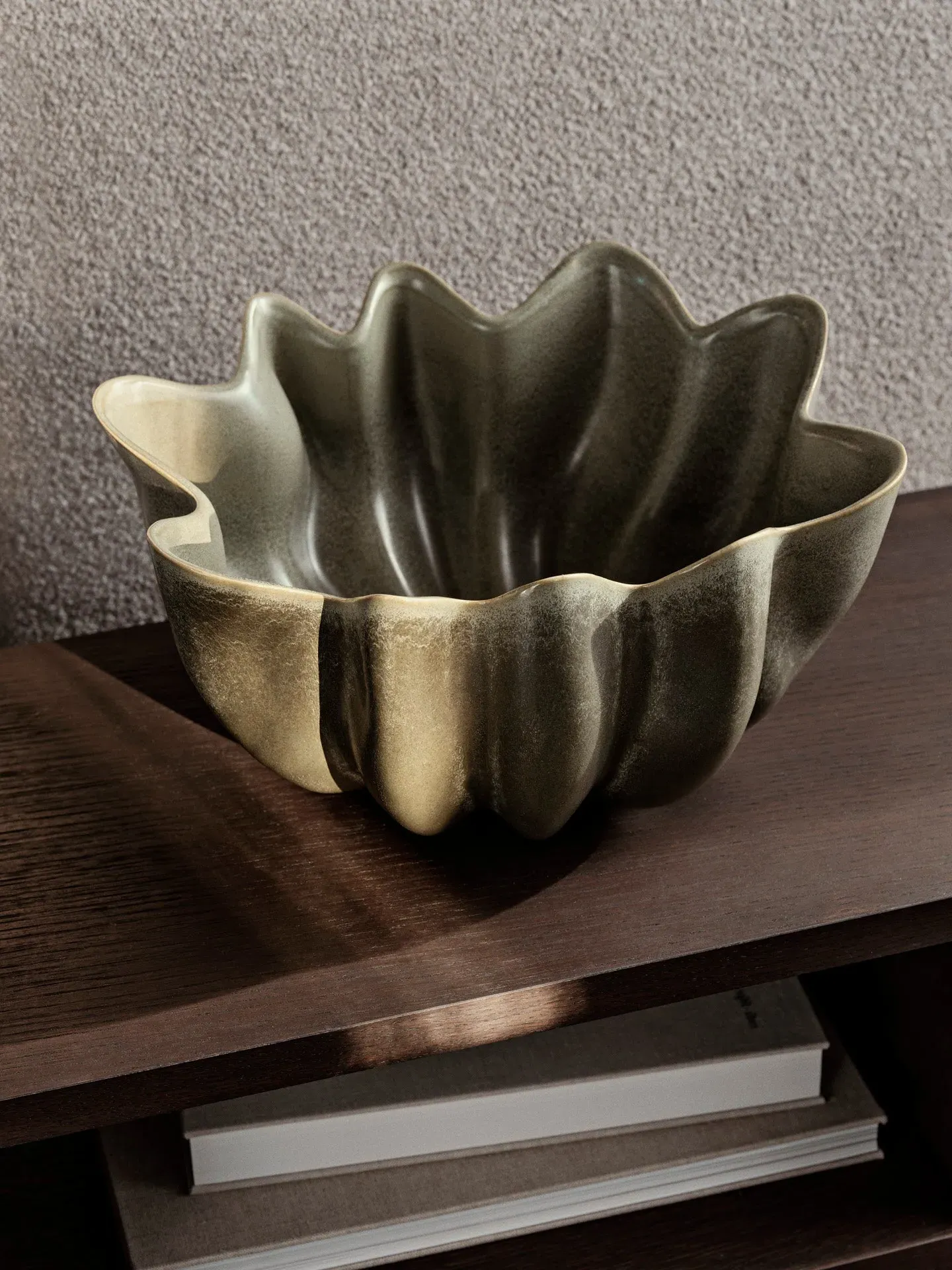 Nium Large Bowl - Dark Sage
