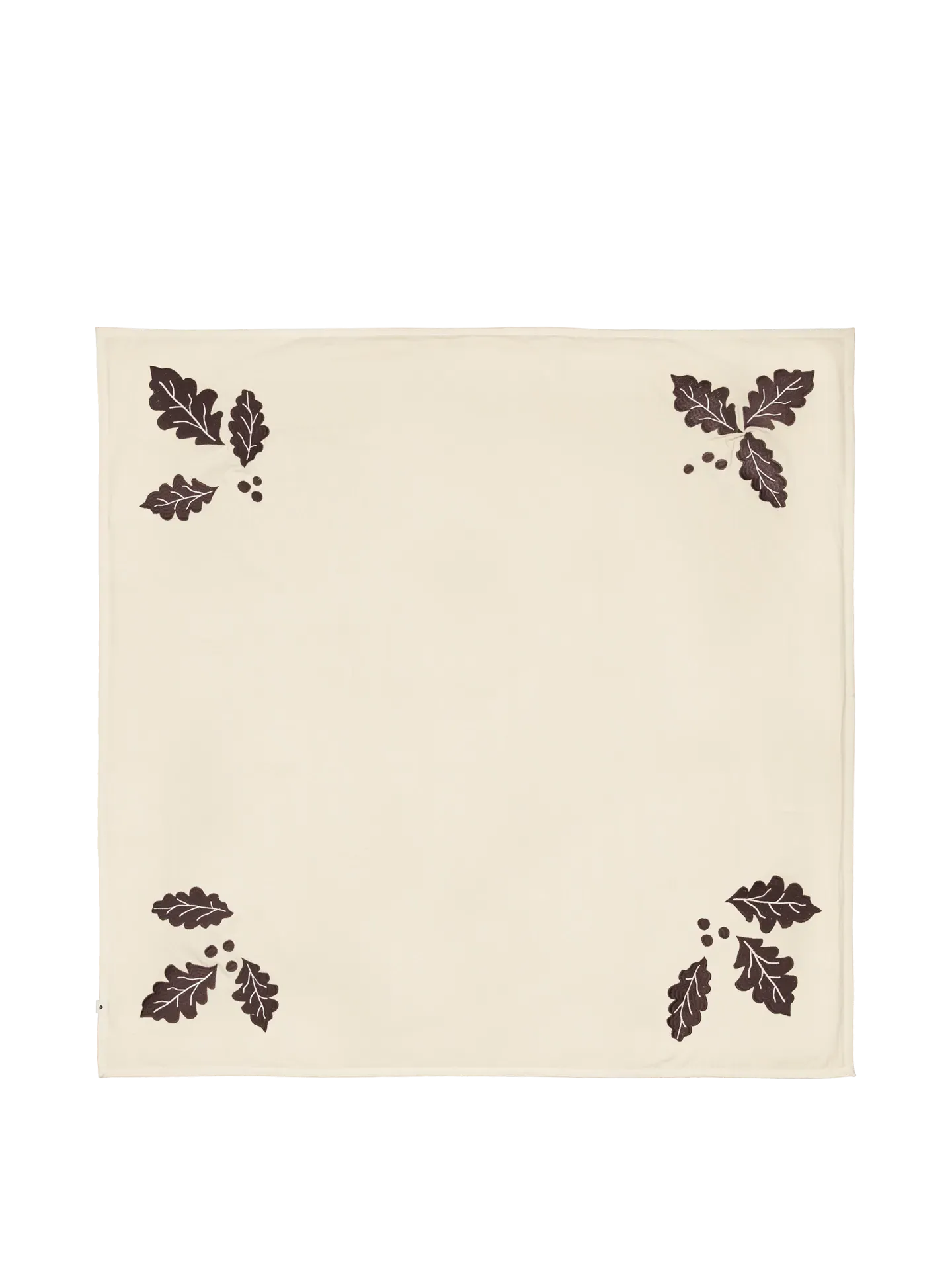 Oak Square Christmas Tree Blanket - Natural