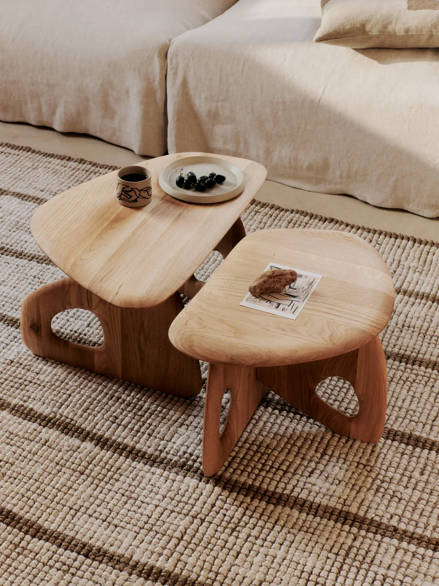 Oar Small Coffee Table - Natural Oak
