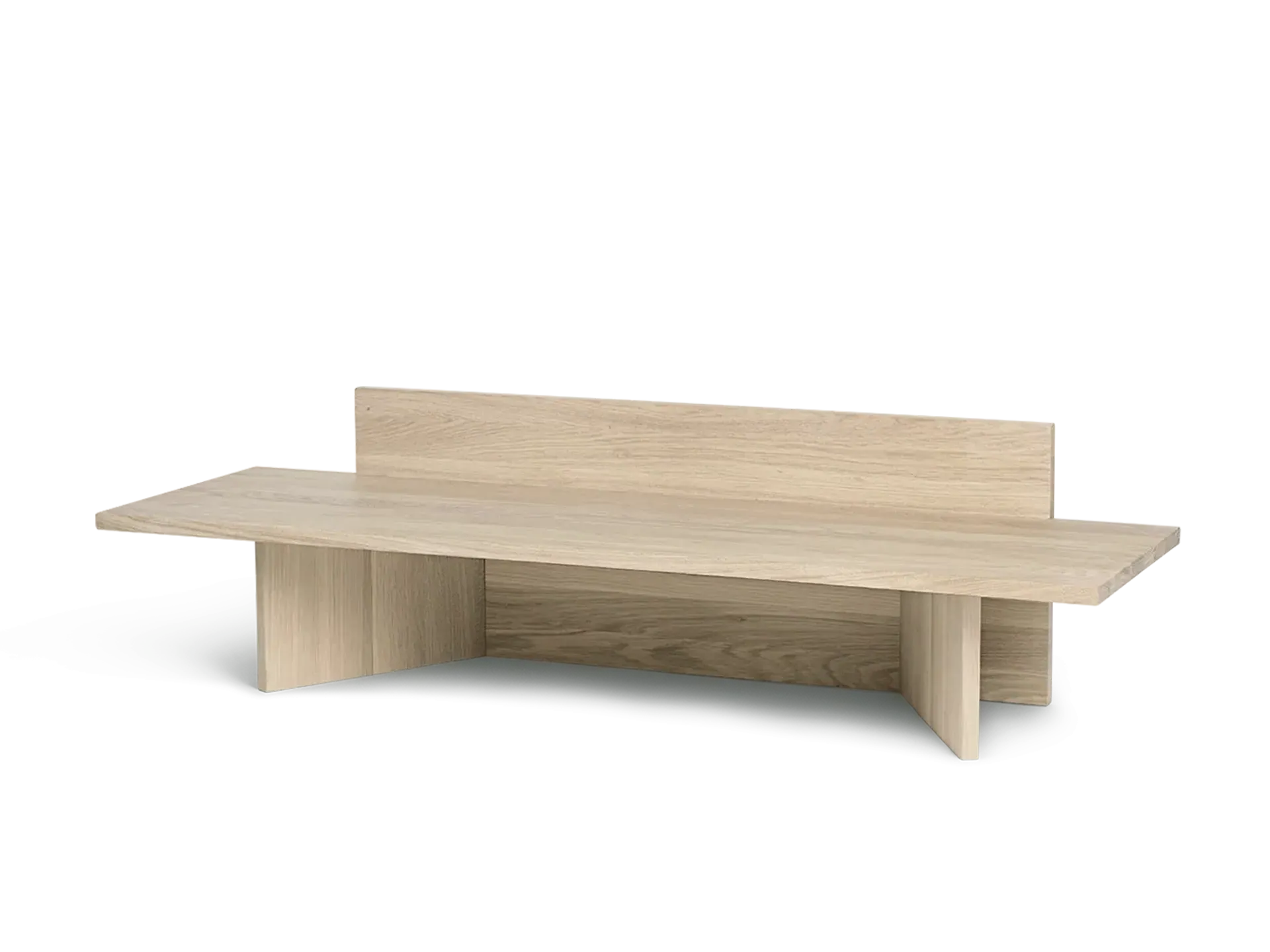Oblique Bench - Natural Oak