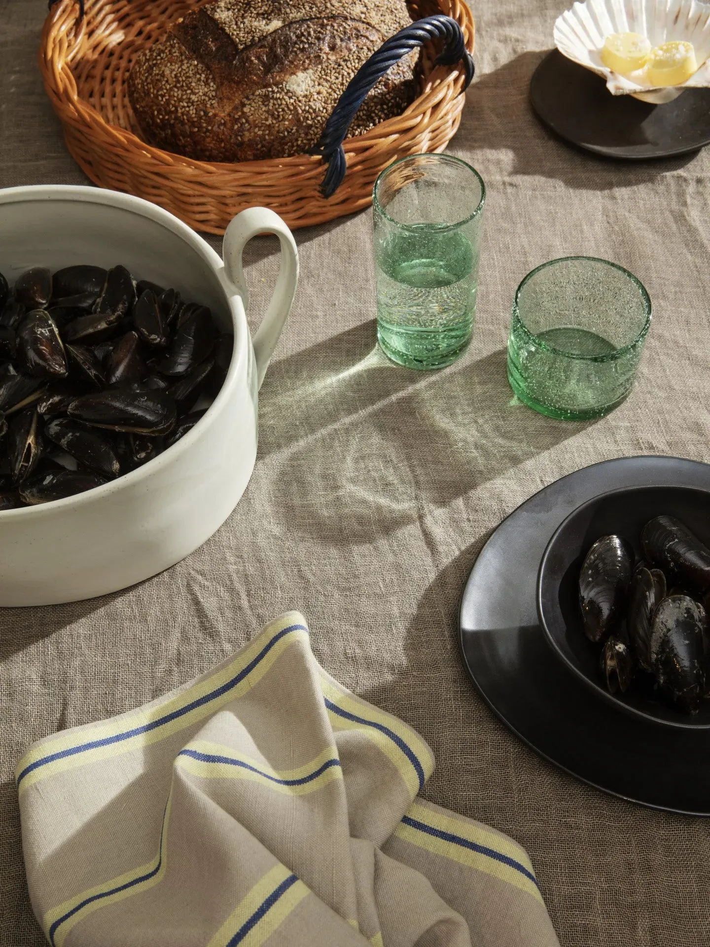 Oli Tall Water Glass - Clear, Recycled Glass