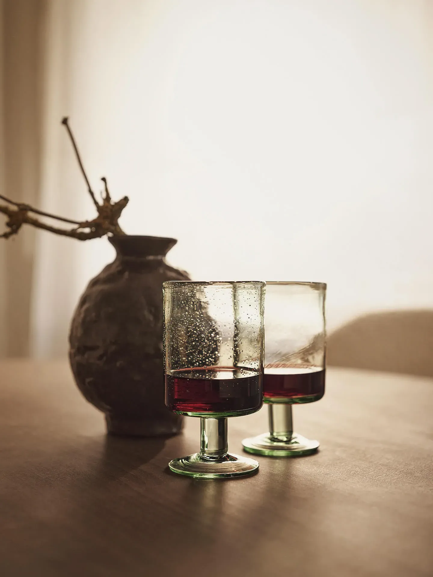 Oli Wine Glass - Clear, Recycled Glass