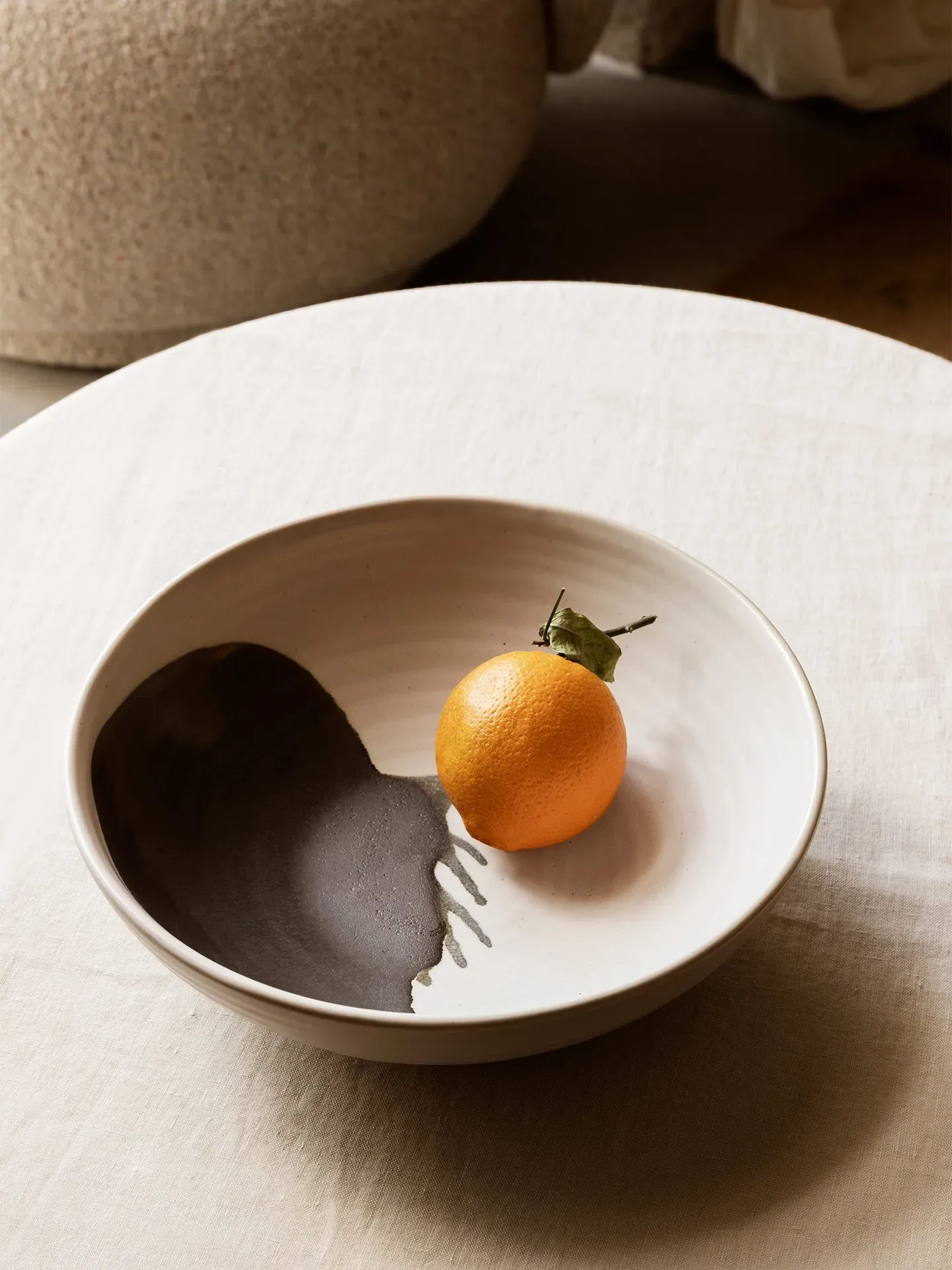 Omhu Large Bowl - Off-White, Stoneware