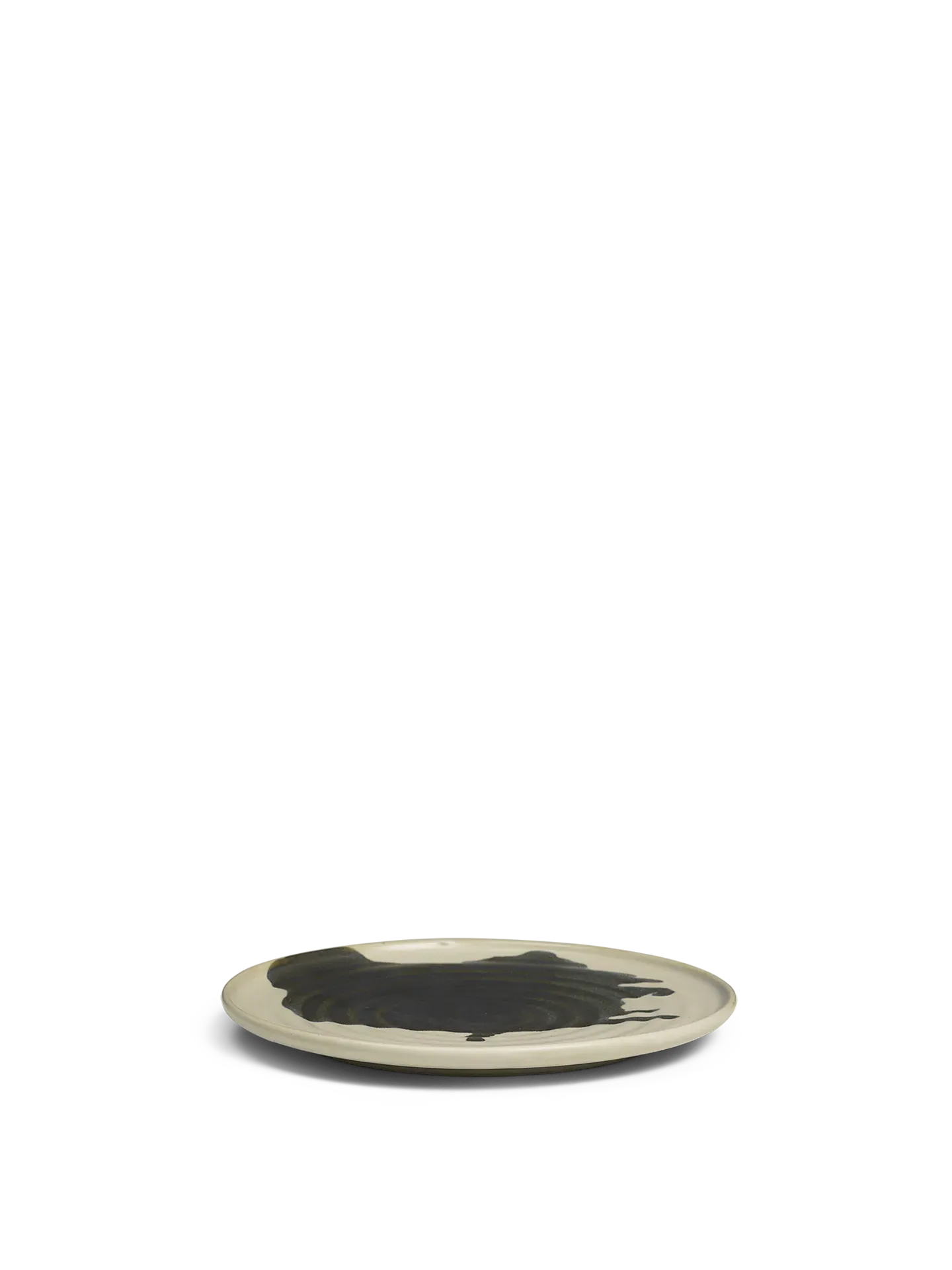 Omhu Small Plate - Off-White, Charcoal image