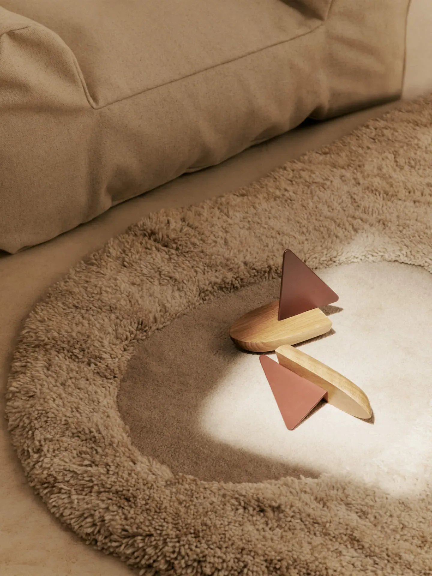 Opty Boat Set of 2 - Dark Pecan, Oak