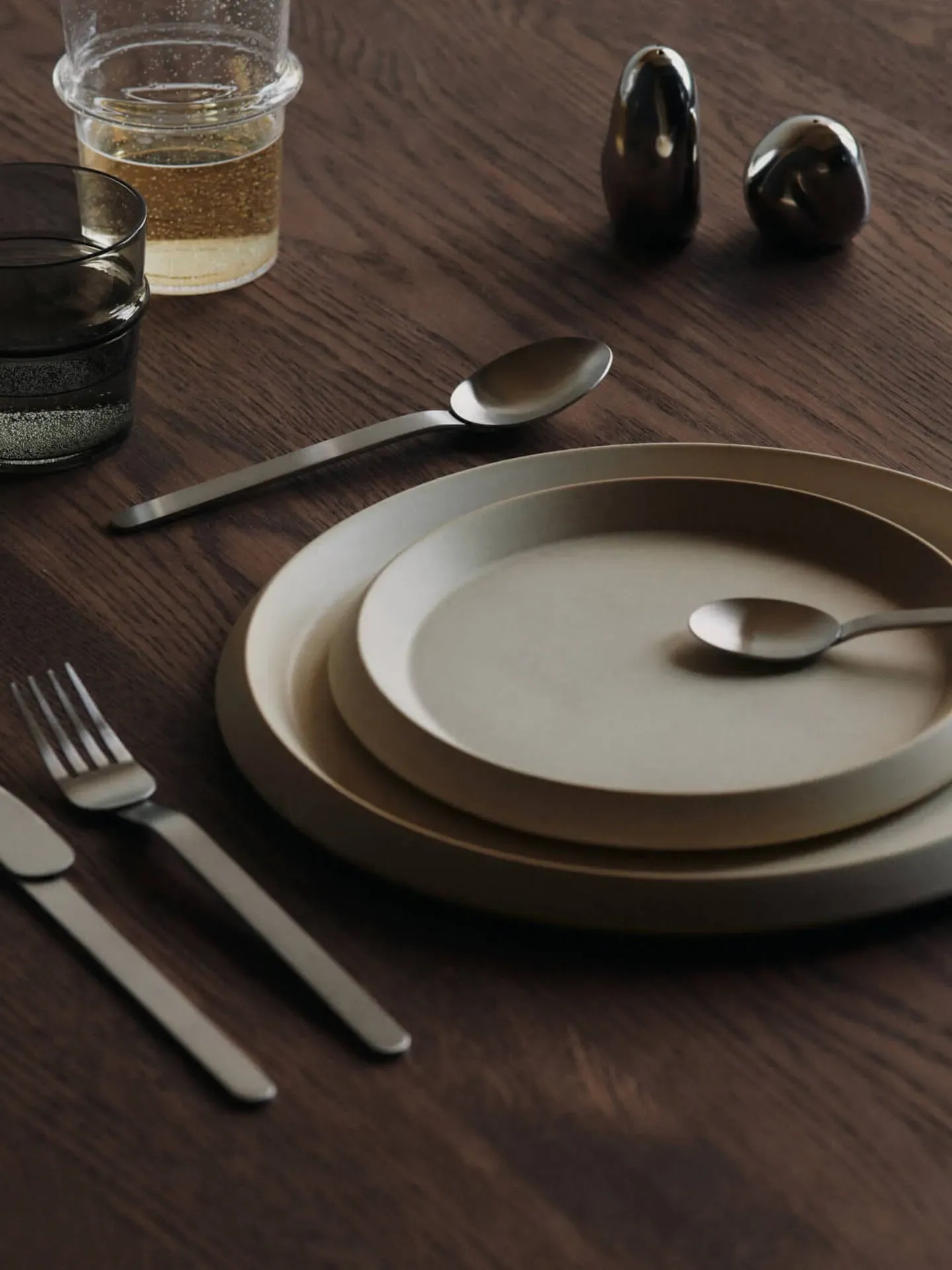 Orevo Salt and Pepper Shakers Set - Stainless Steel