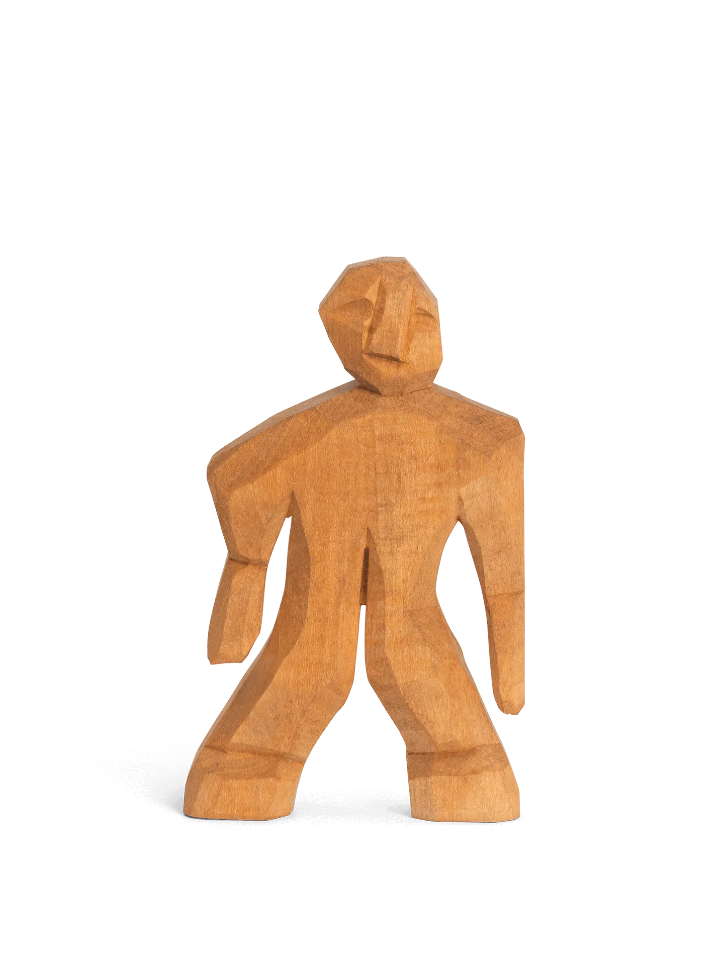 Otto Hand-Carved Figure - Orange