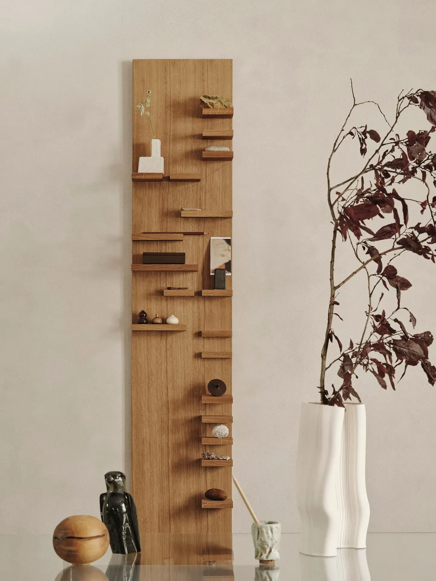 Parade Tall Display Shelf - Oiled Oak