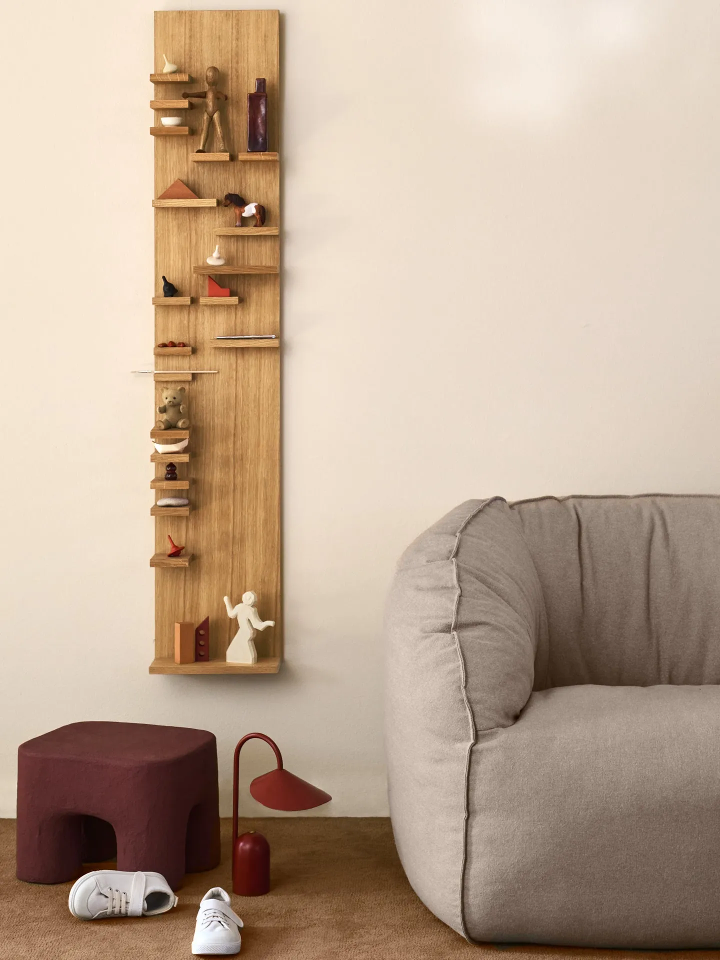 Parade Tall Display Shelf - Oiled Oak