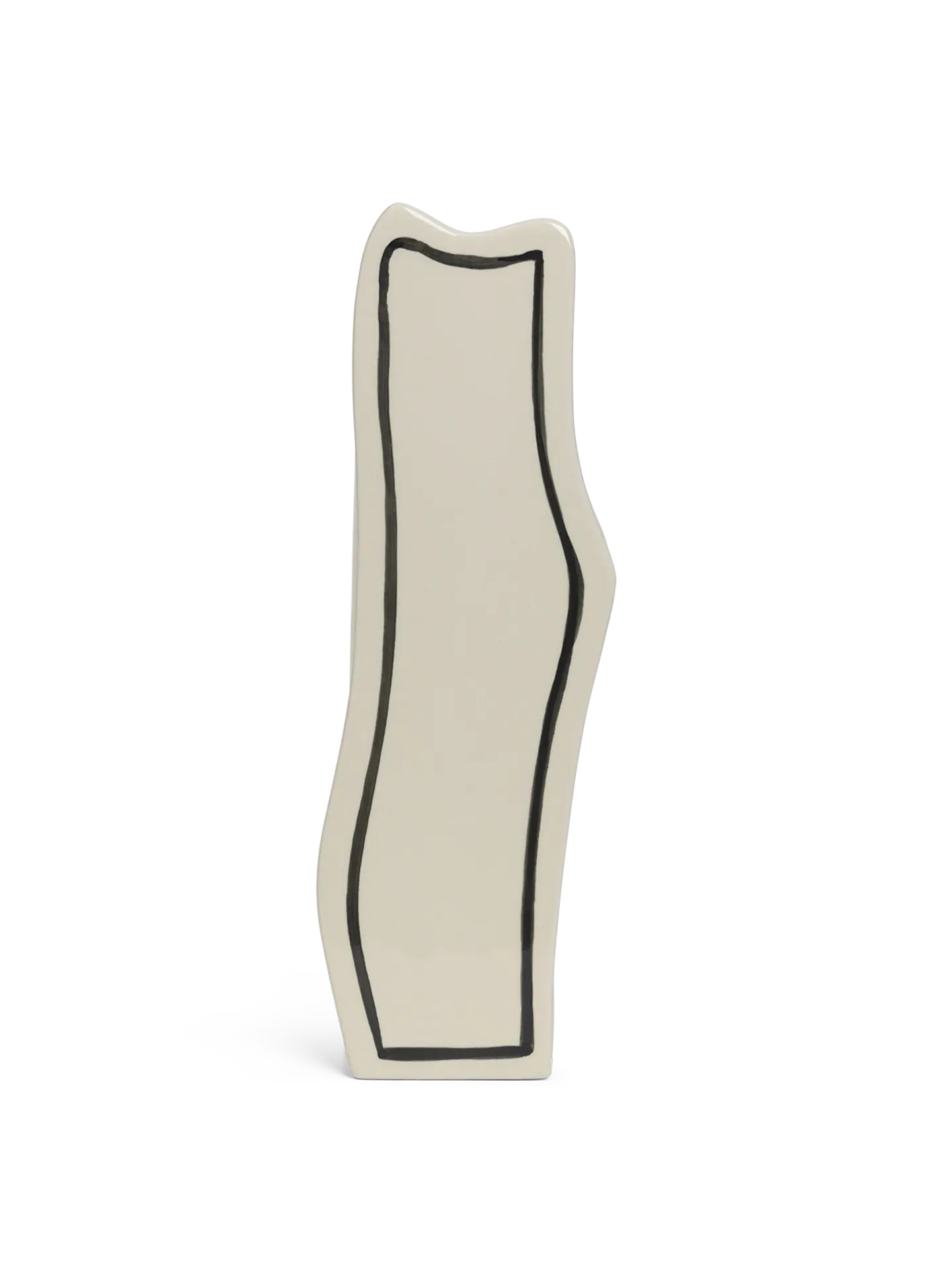 Paste Slim Vase - Off-white, Ceramic