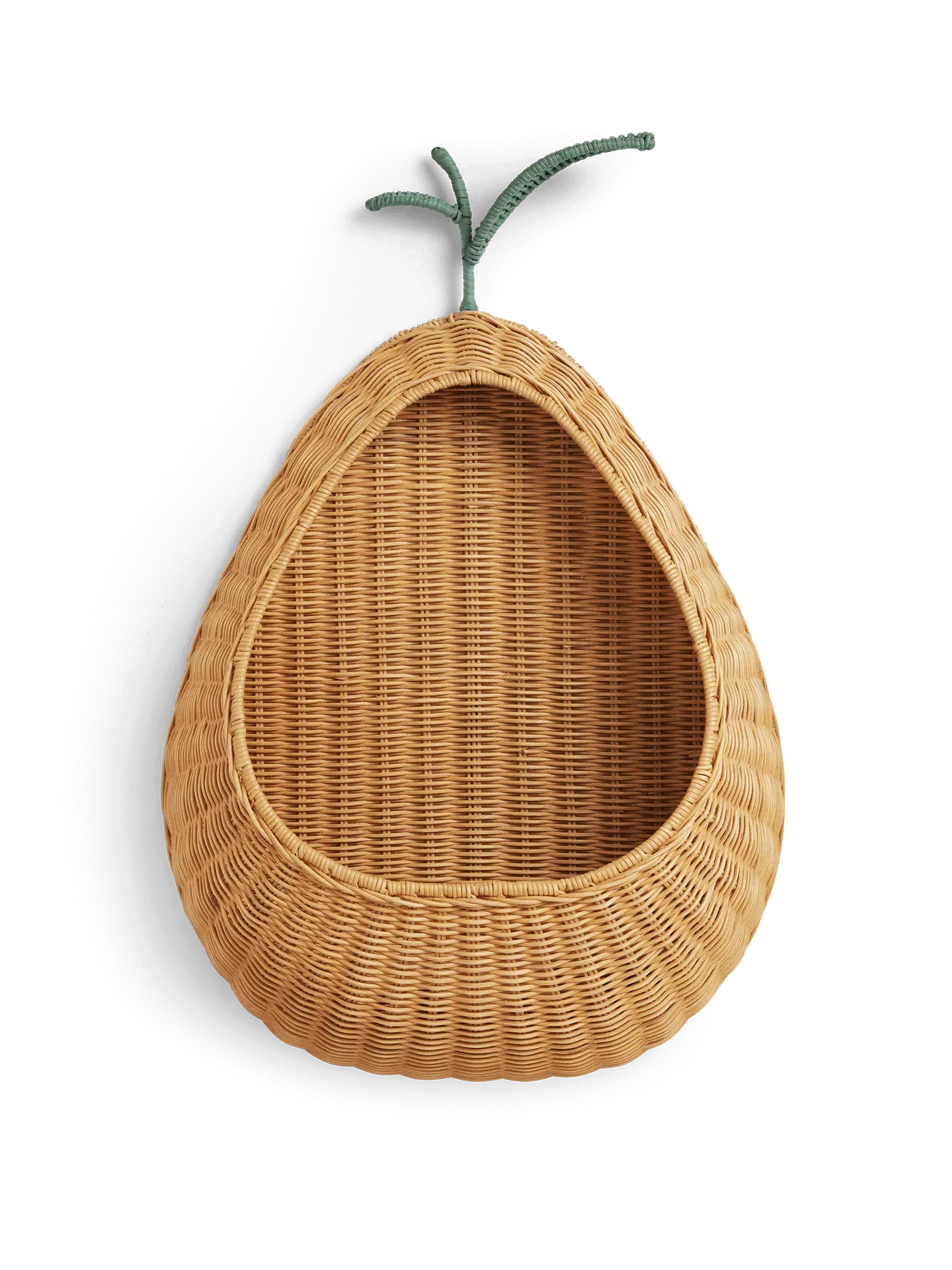 Pear Braided Wall Pocket - Natural