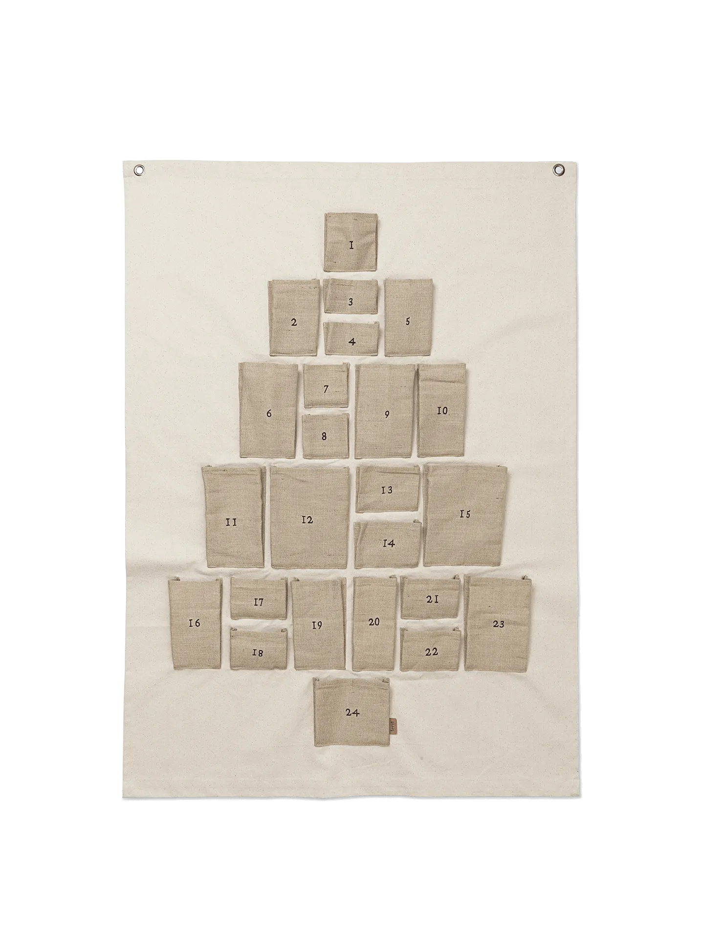 Pine Maxi Christmas Calendar - Natural