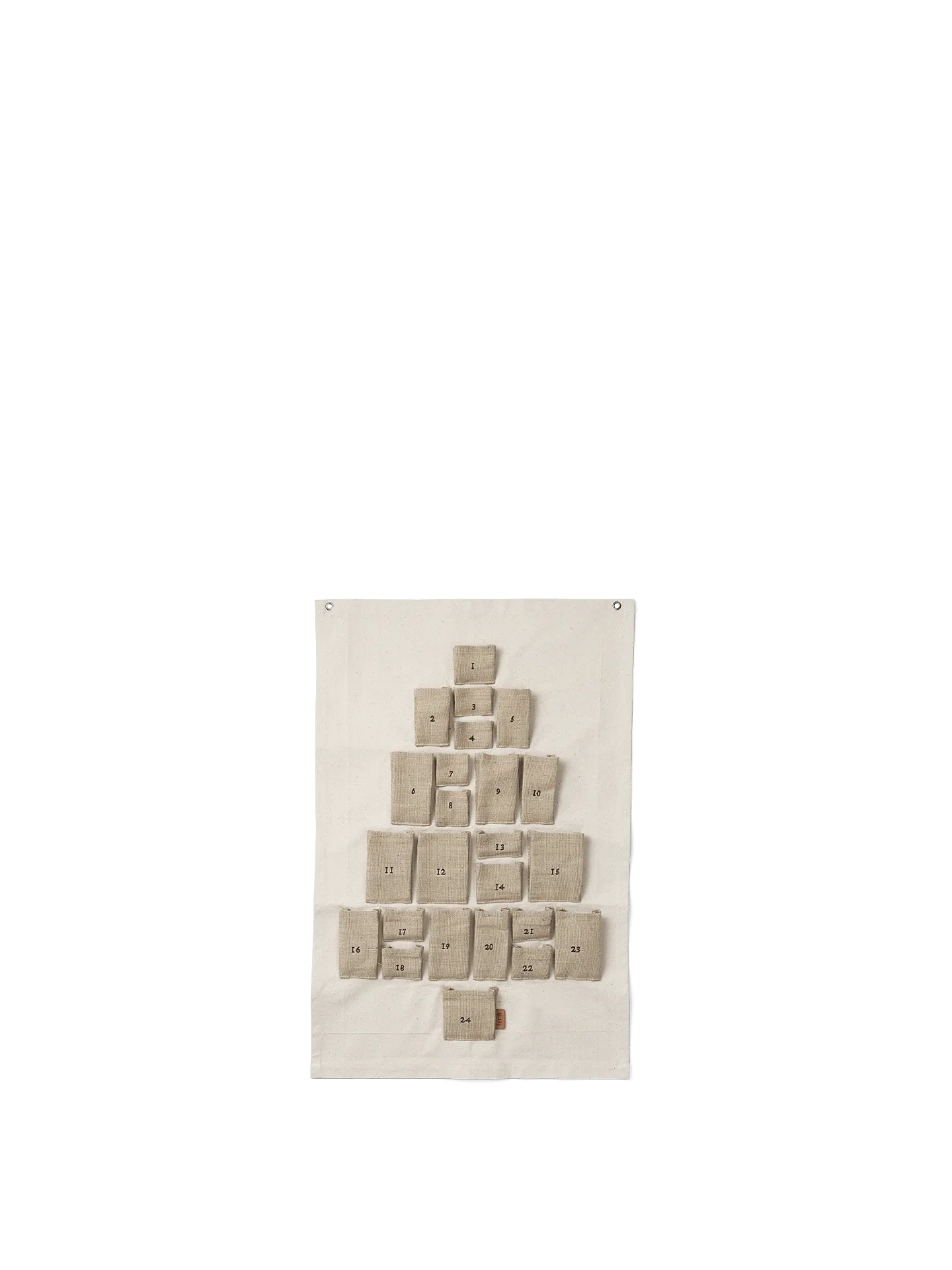 Pine Mini Christmas Calendar - Natural image