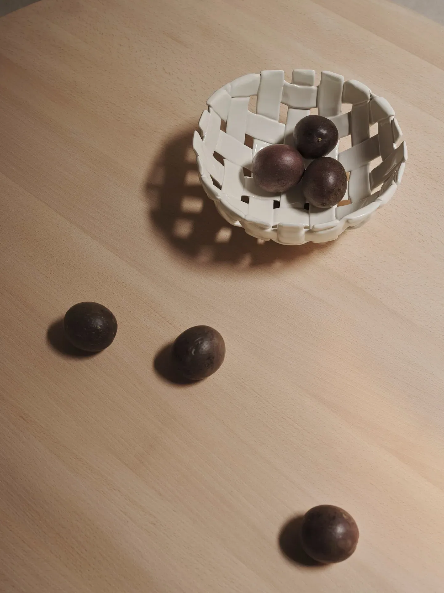 Plait Bowl - Off-White, Ceramic