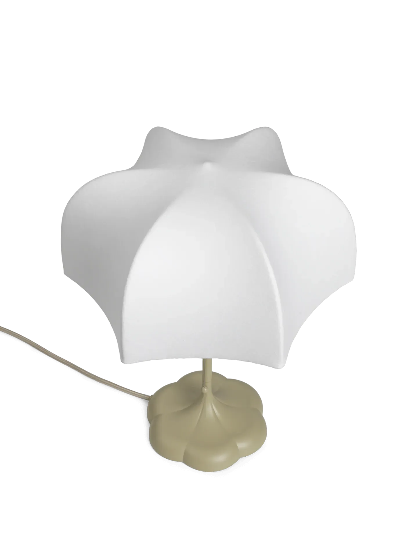 Poem Table Lamp - White, Cashmere