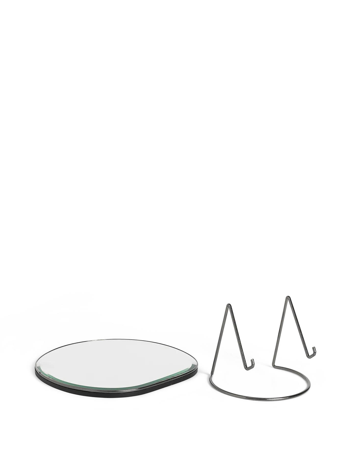 Pond Table Mirror - Dark Chrome