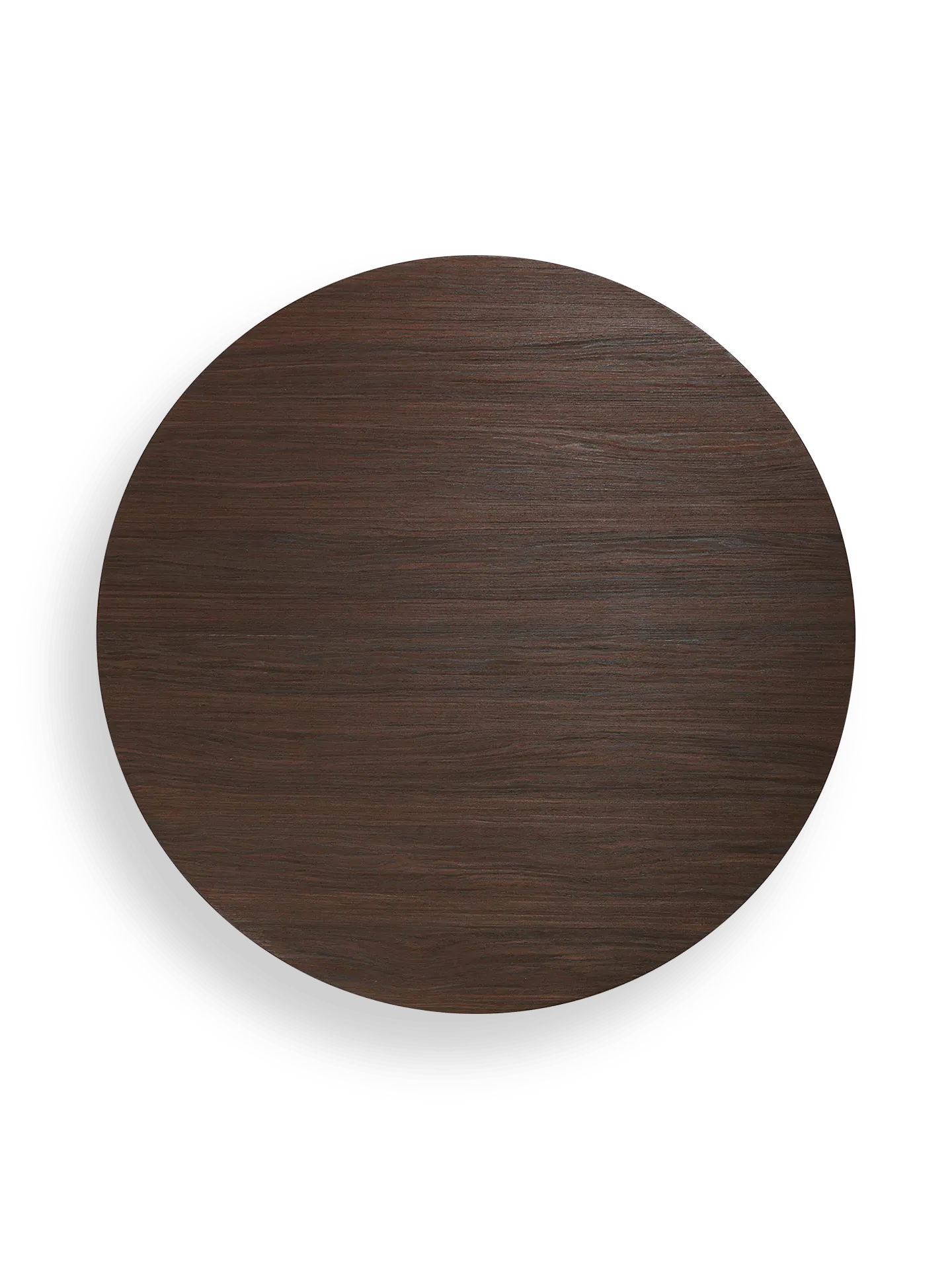 Post Large Round Coffee Table - Oak Veneer