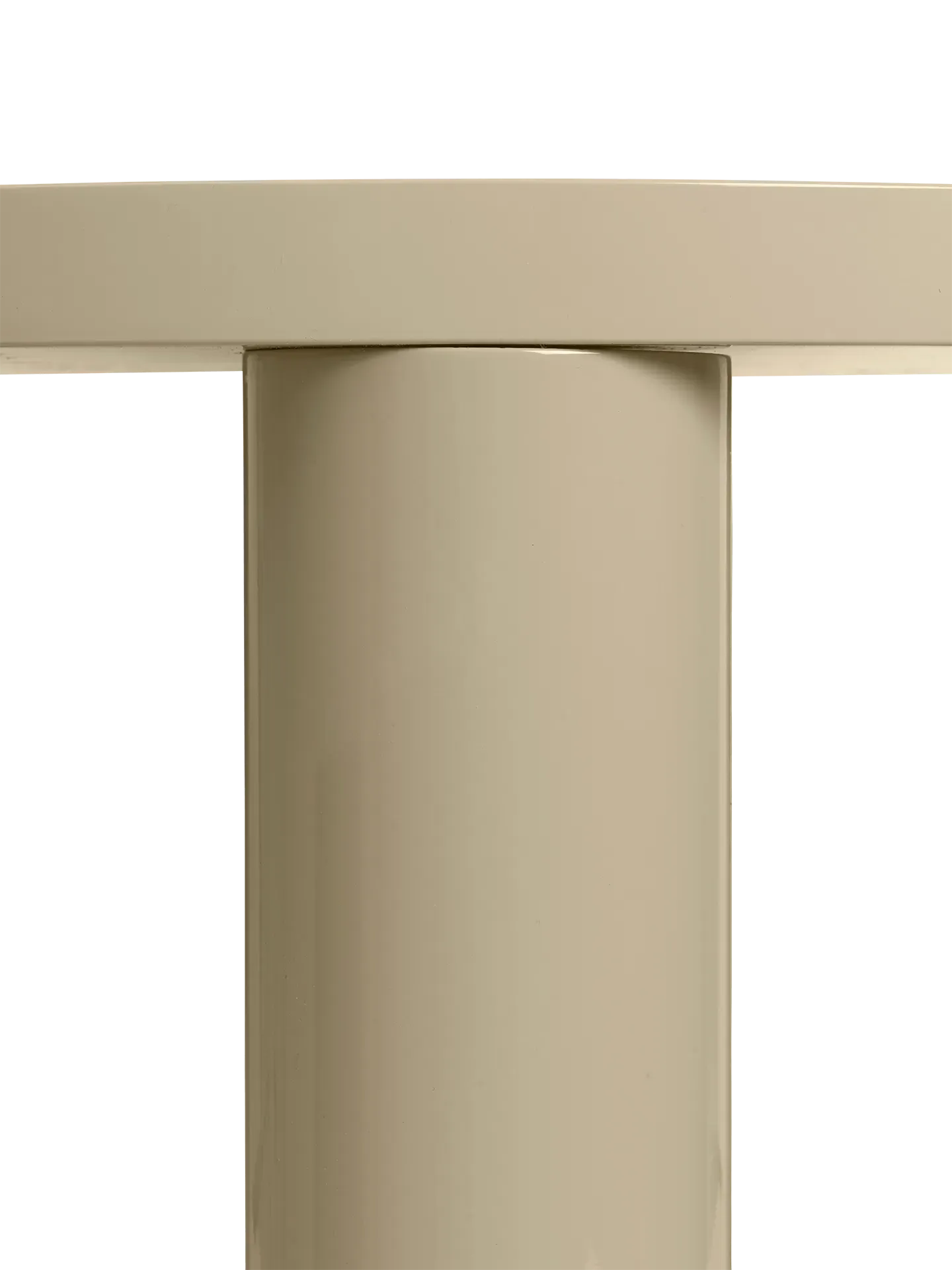 Post Small Round Coffee Table - Cashmere