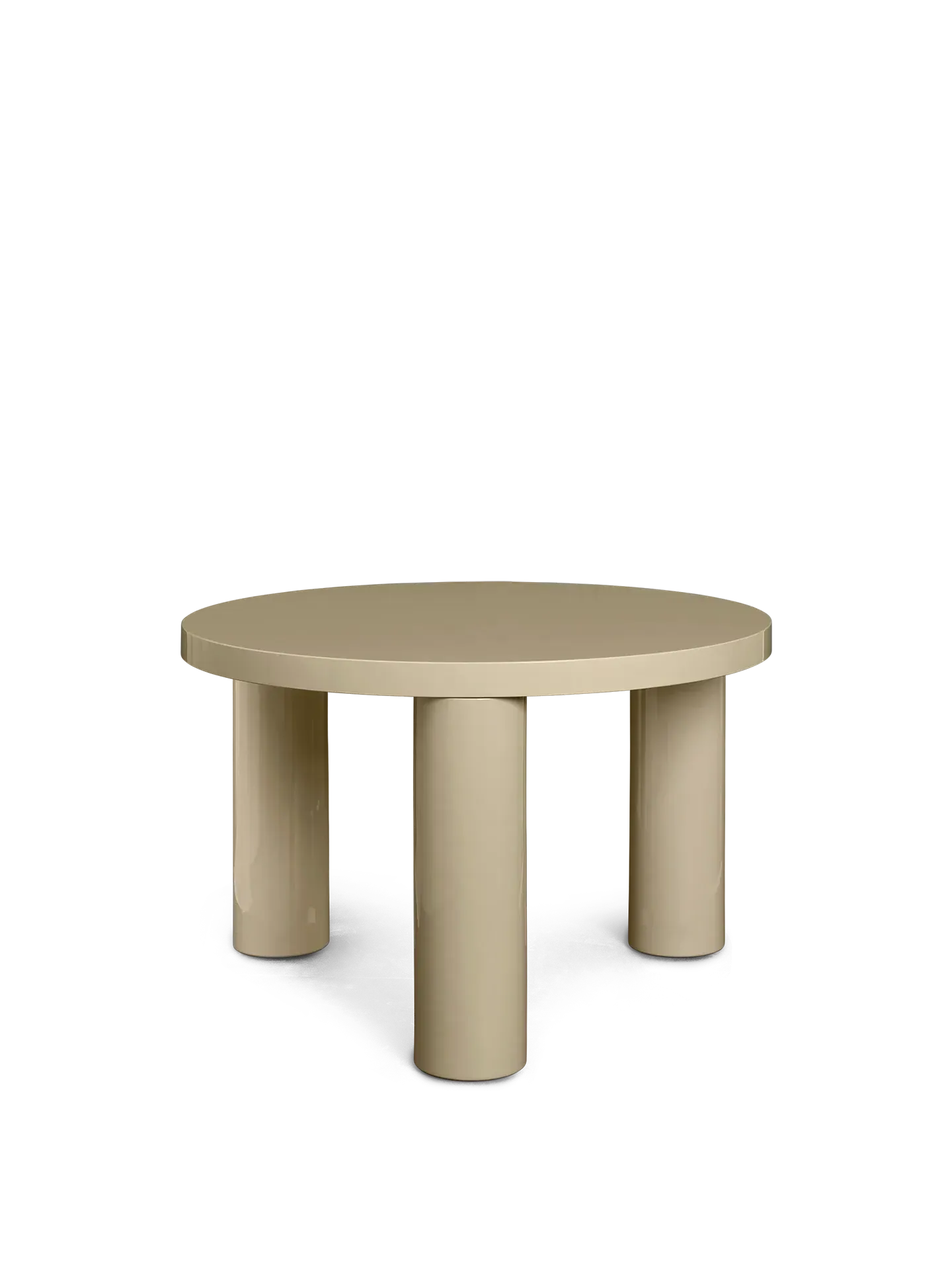 Post Small Round Coffee Table - Cashmere image