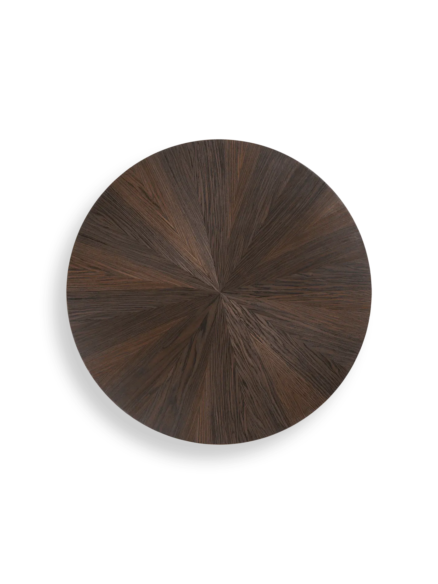 Post Small Round Coffee Table - Oak Veneer