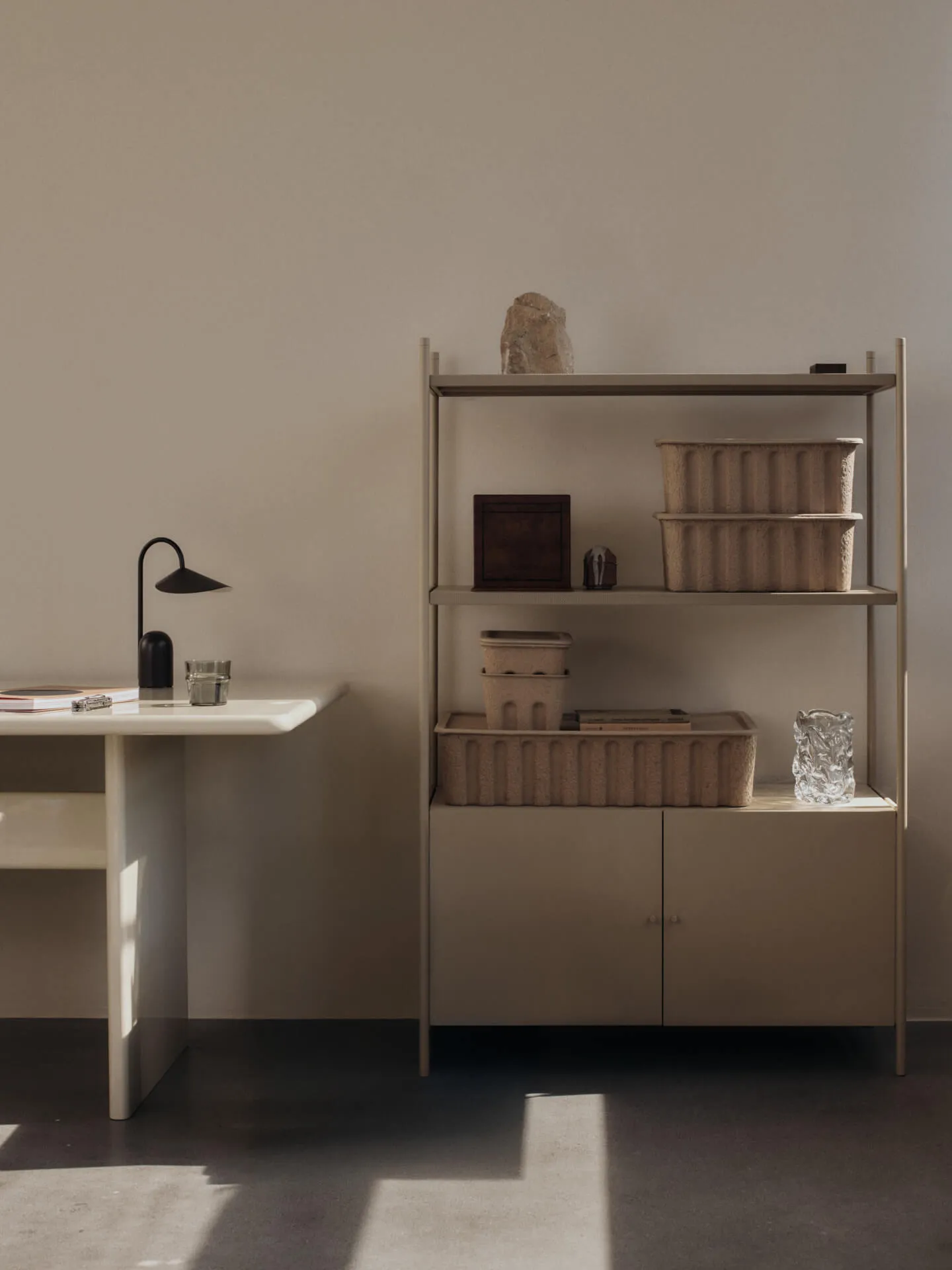 Punctual Cabinet - Cashmere, Steel