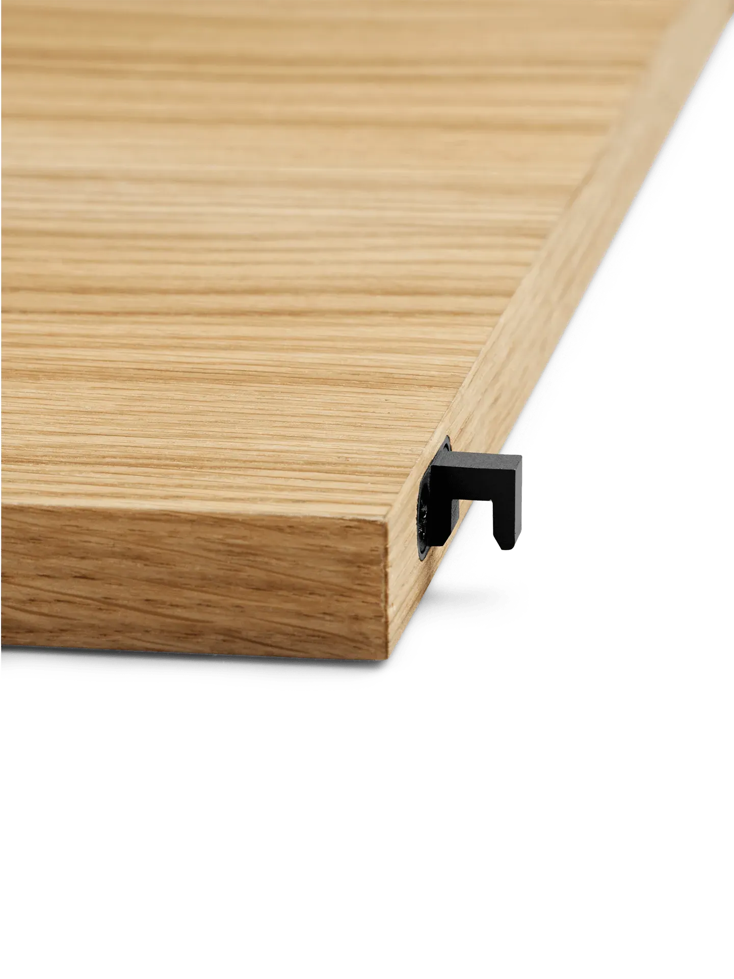 Punctual Wooden Shelf - Oak, Anthracite