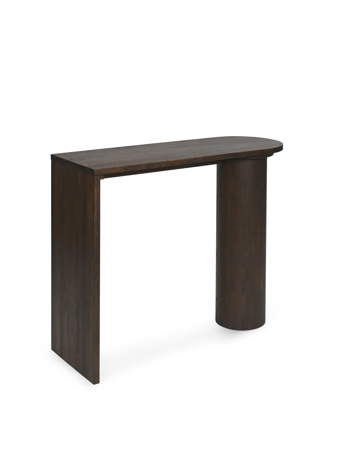 Pylo Console Table - Dark Stained Oak