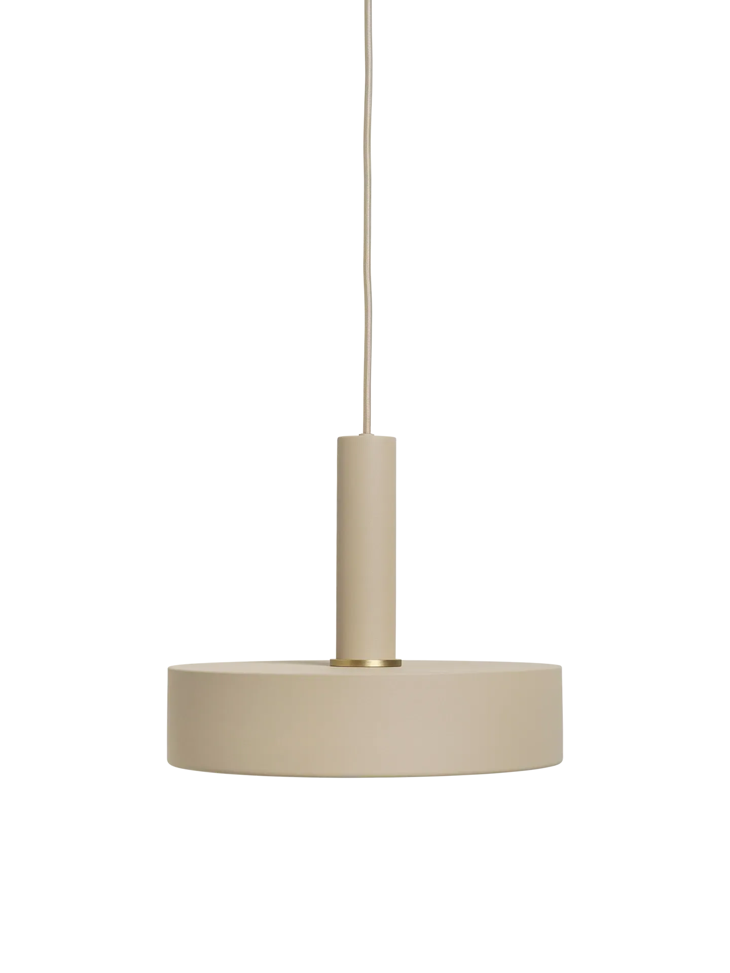 Record Drum Pendant Shade - Cashmere, Metal