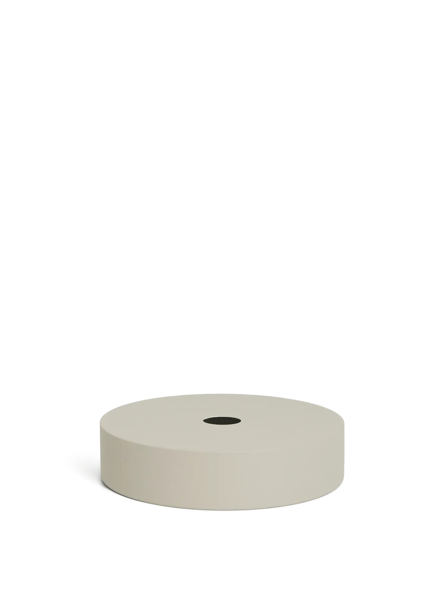 Record Drum Pendant Shade - Light Grey, Metal