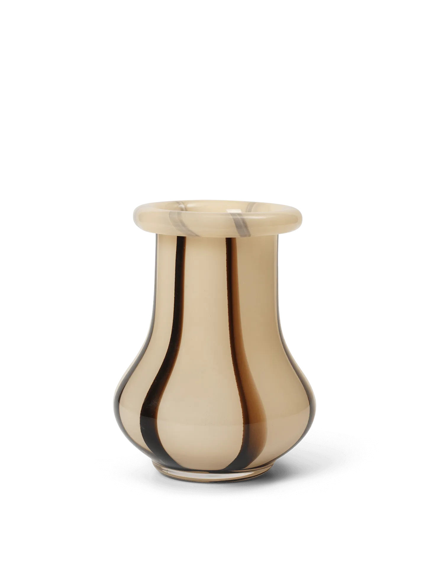 Riban Small Vase - Cream, Glass image