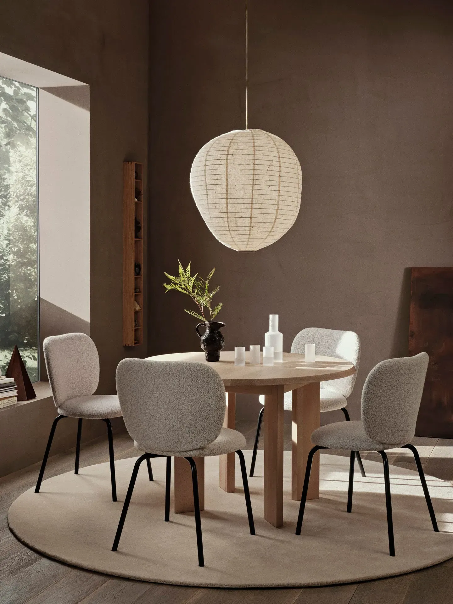 Rico Chair - Off-White, Bouclé