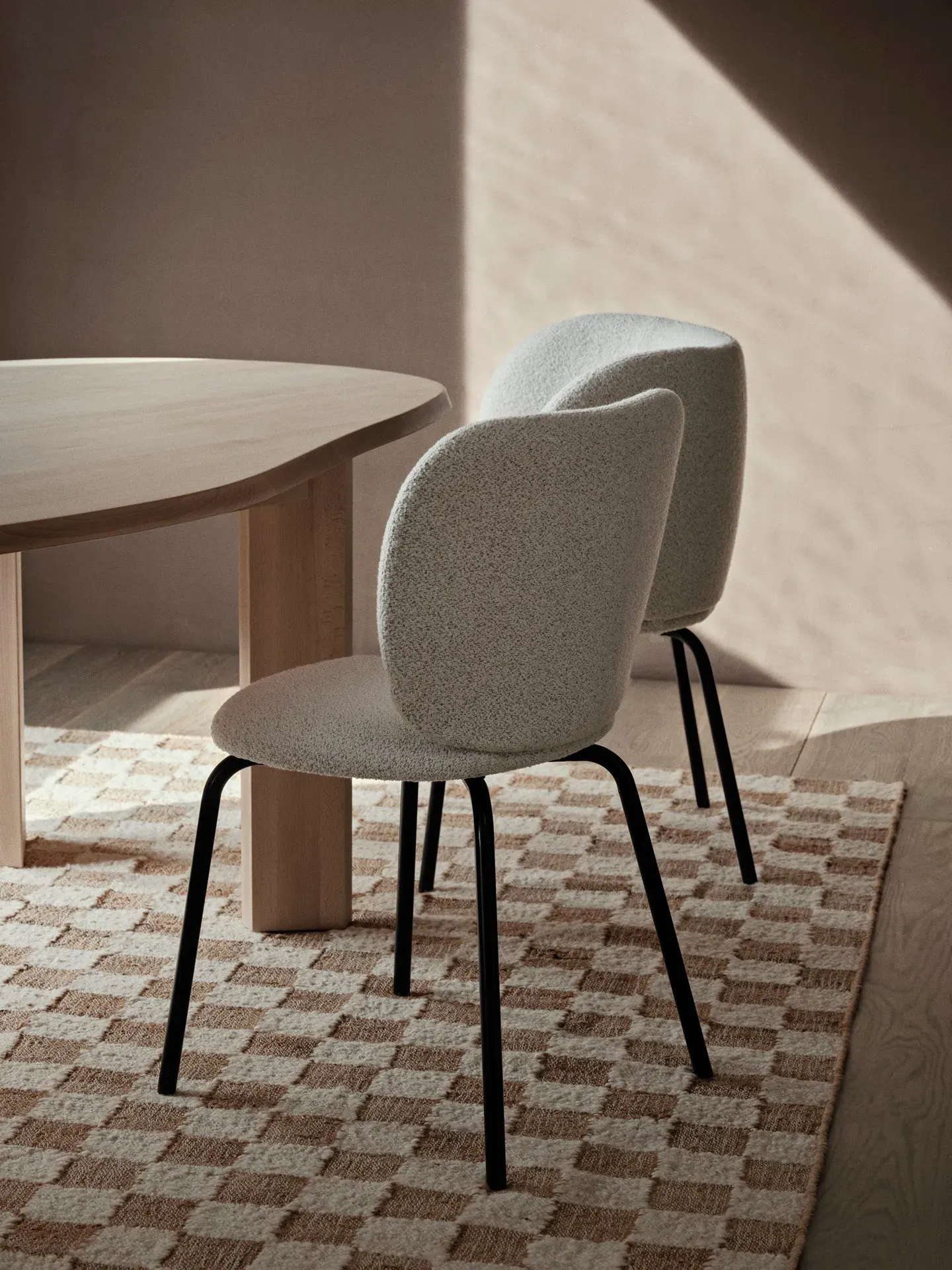 Rico Chair - Off-White, Bouclé