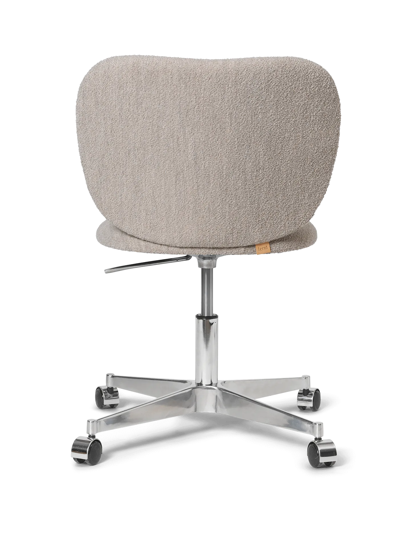 Rico Chair with Castors - Natural, Bouclé