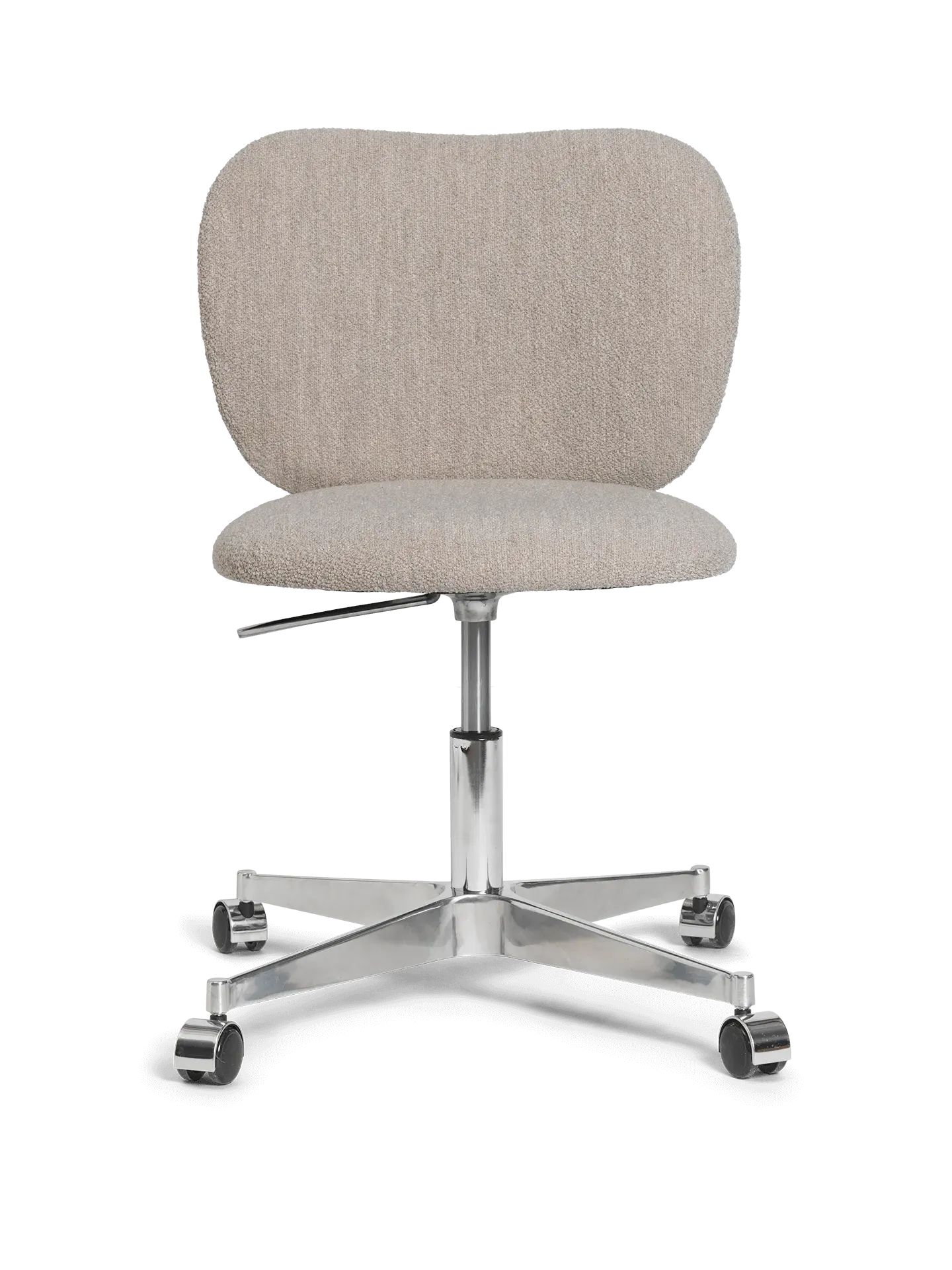 Rico Chair with Castors - Natural, Bouclé