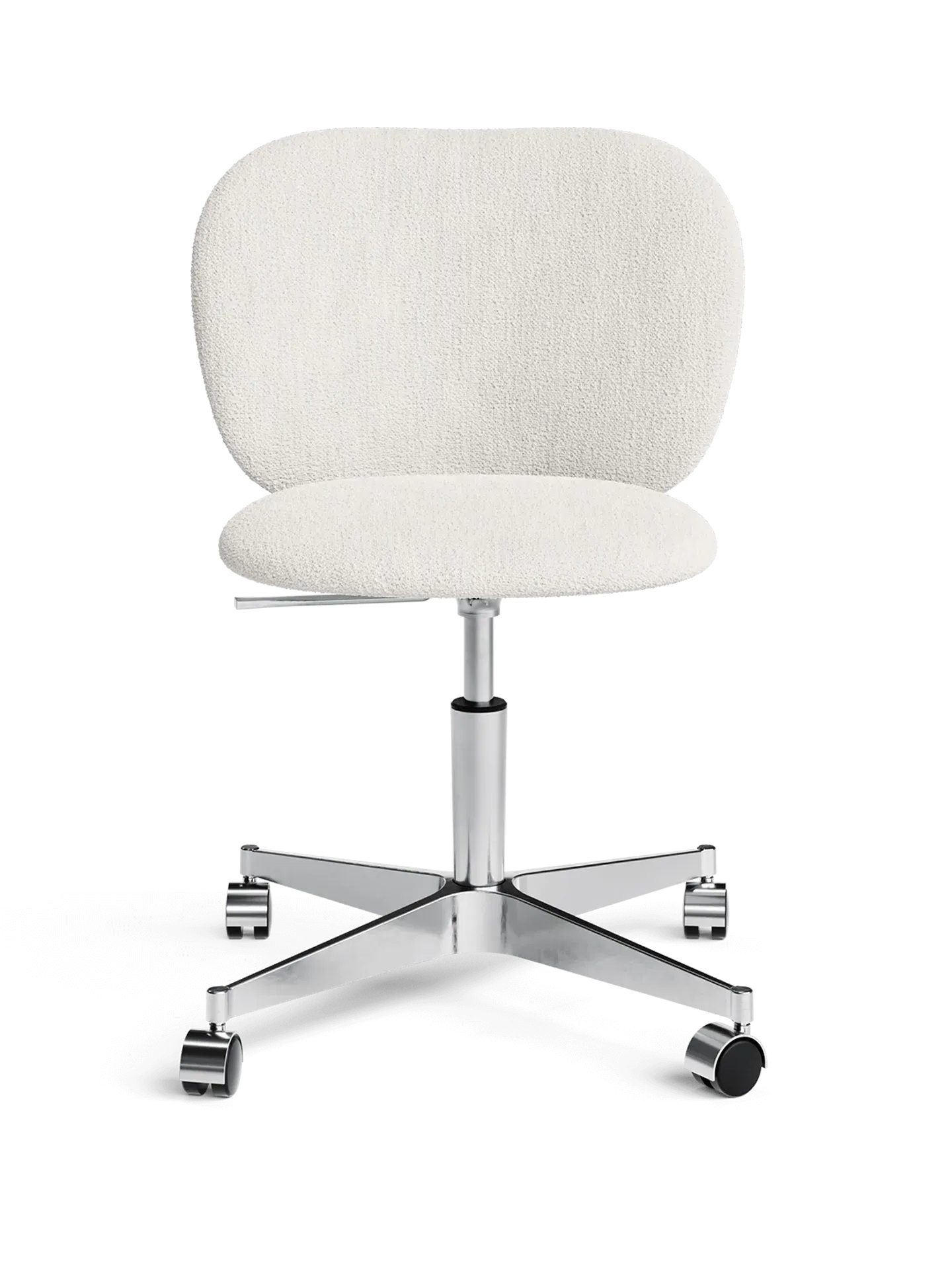 Rico Chair with Castors - Off-White, Bouclé