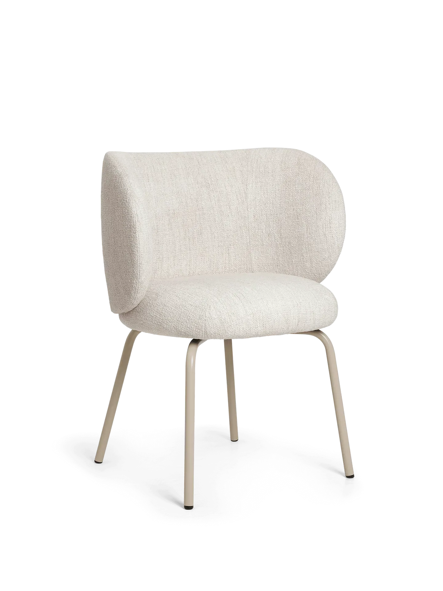 Rico Dining Chair - Off-White, Bouclé