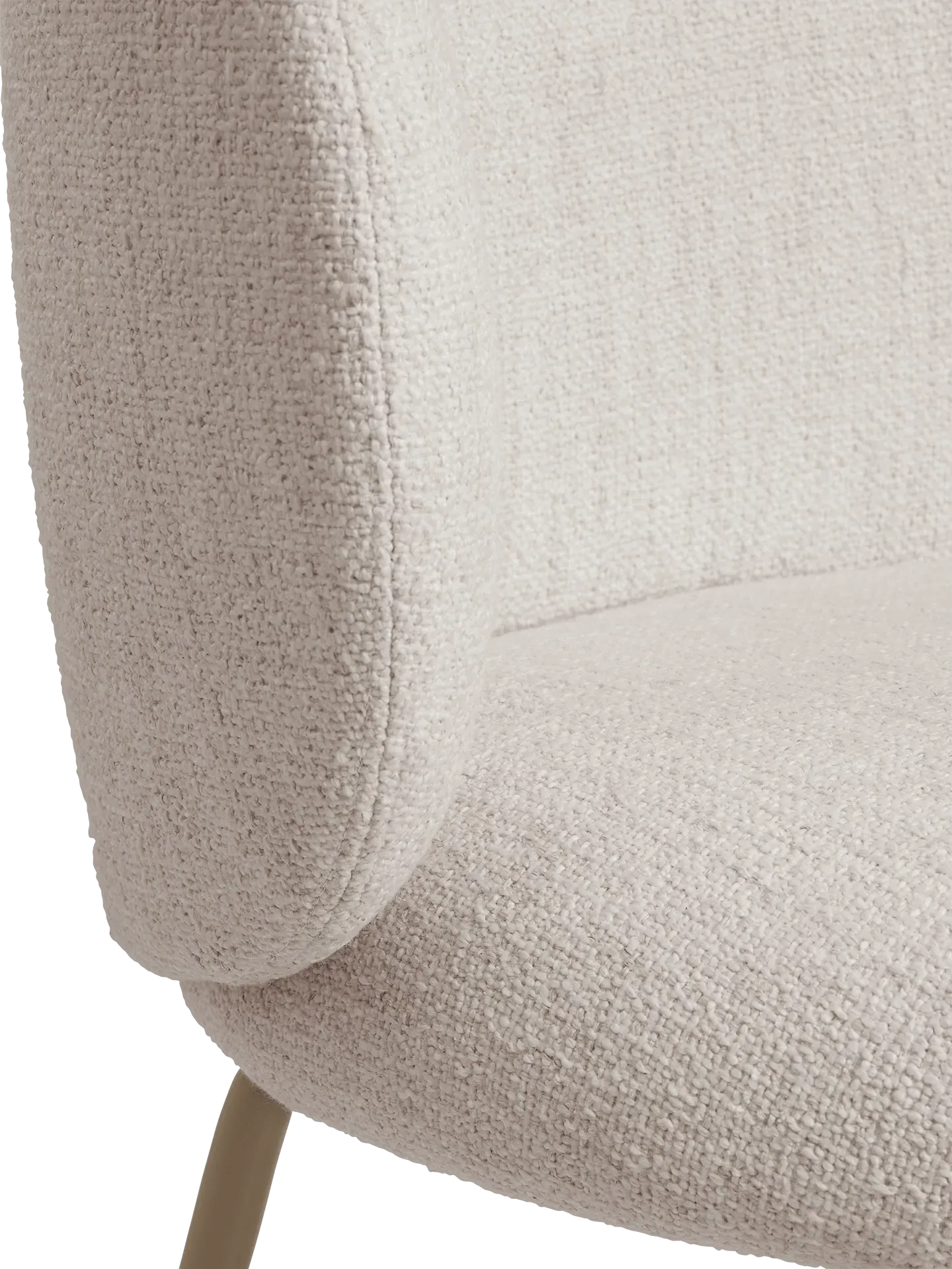 Rico Dining Chair - Off-White, Bouclé