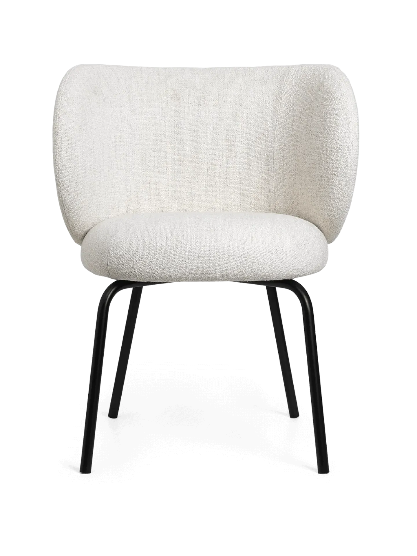 Rico Dining Chair - Off-White, Bouclé