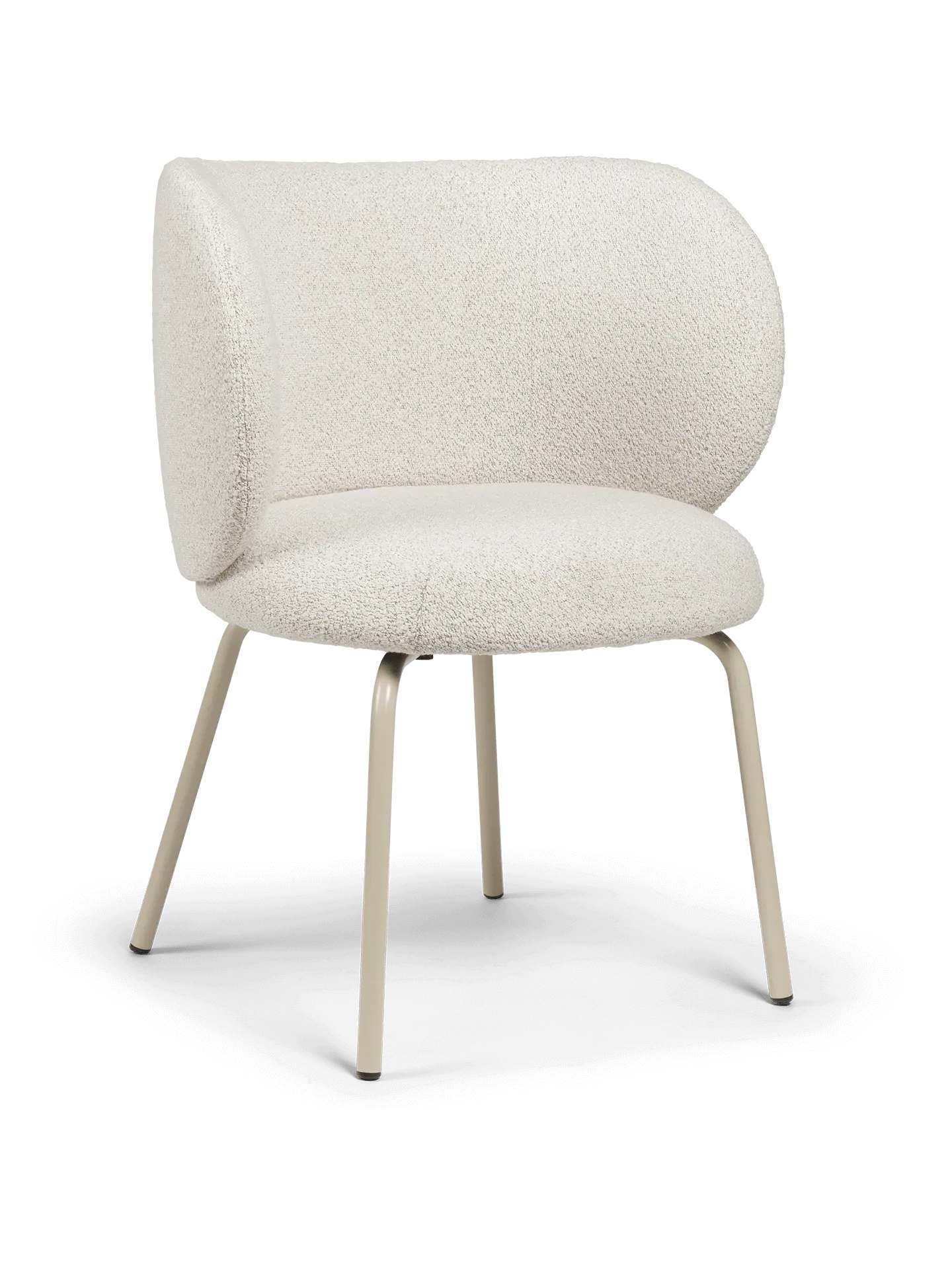 Rico Dining Chair - Off-White, Soft Bouclé