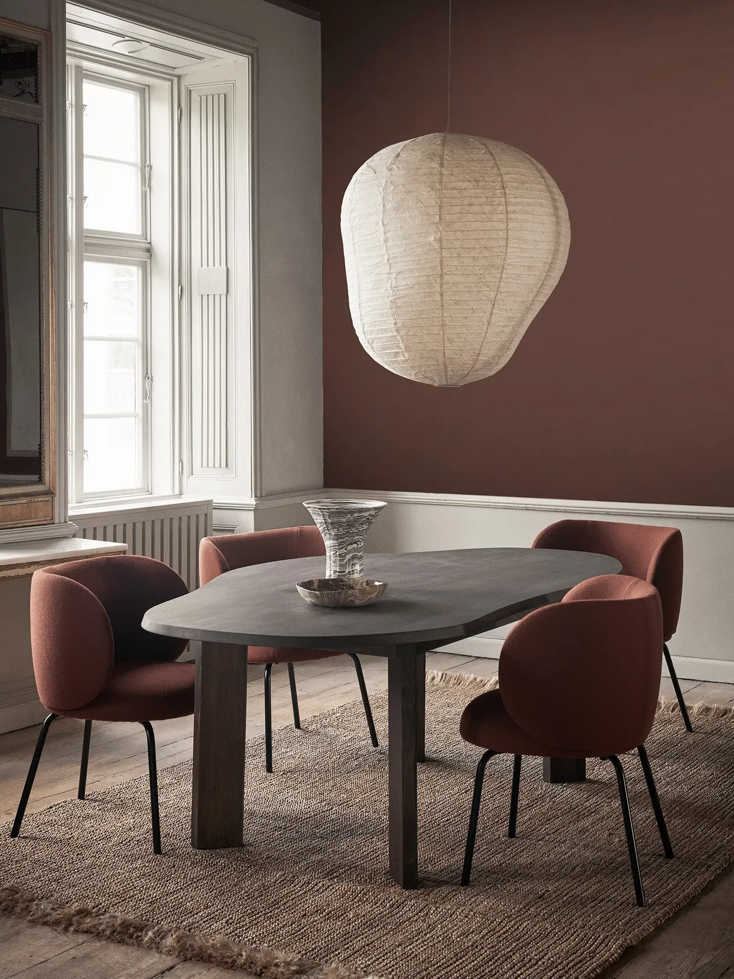 Rico Dining Chair - Red Brown, Tonus