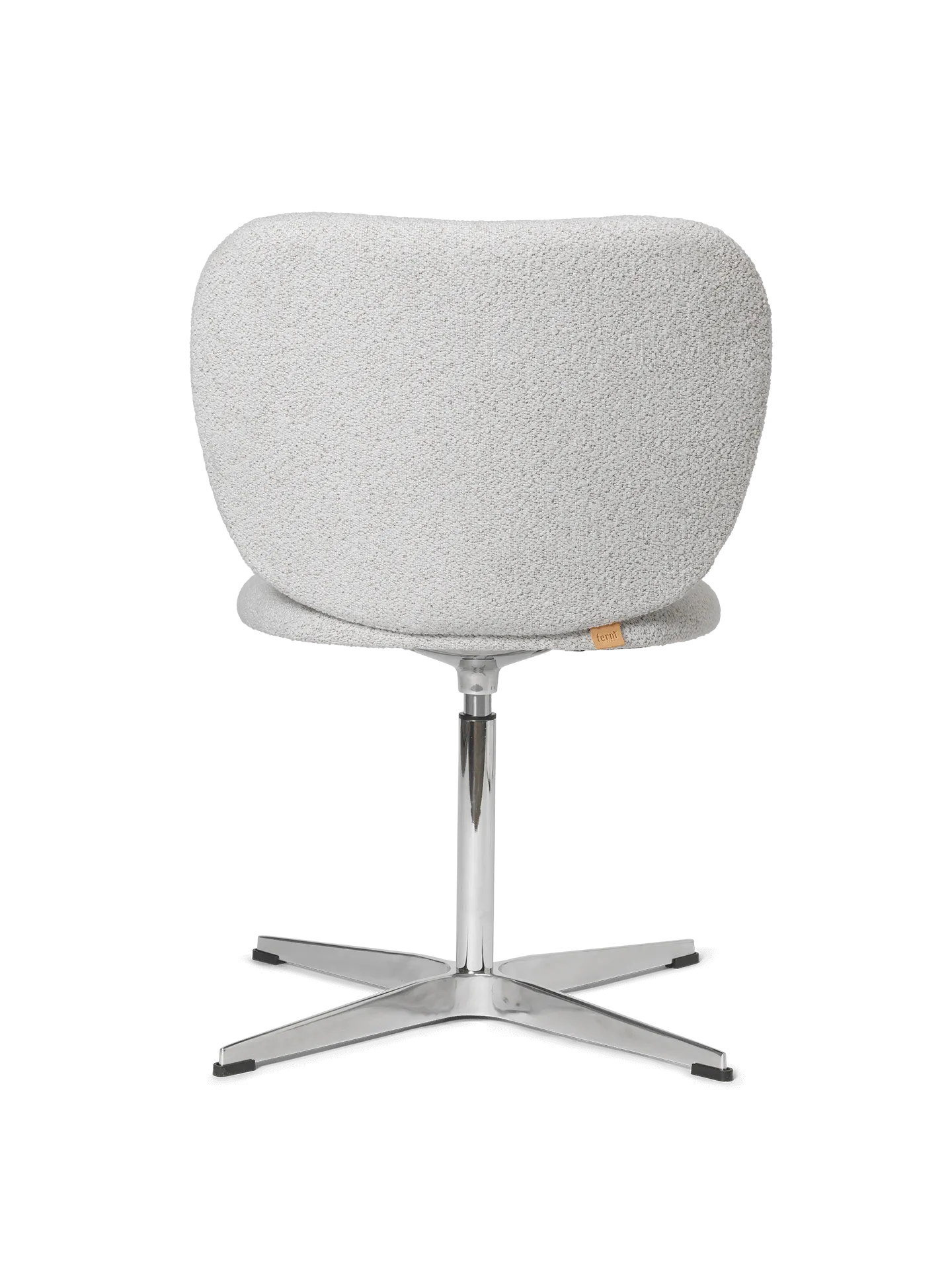 Rico Swivel Chair - Off-White, Bouclé