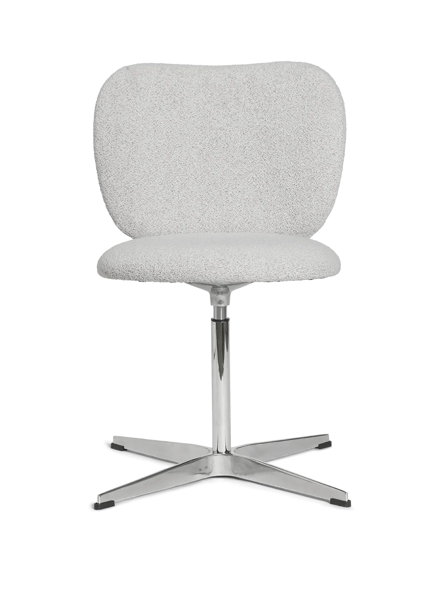 Rico Swivel Chair - Off-White, Bouclé