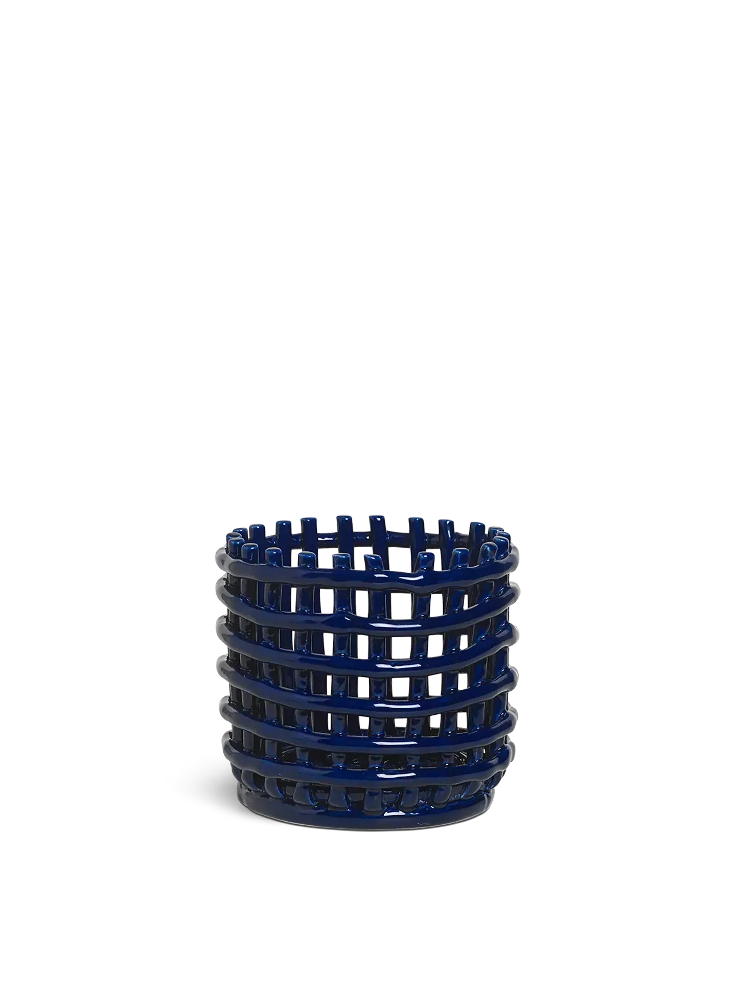 Small Ceramic Basket - Blue