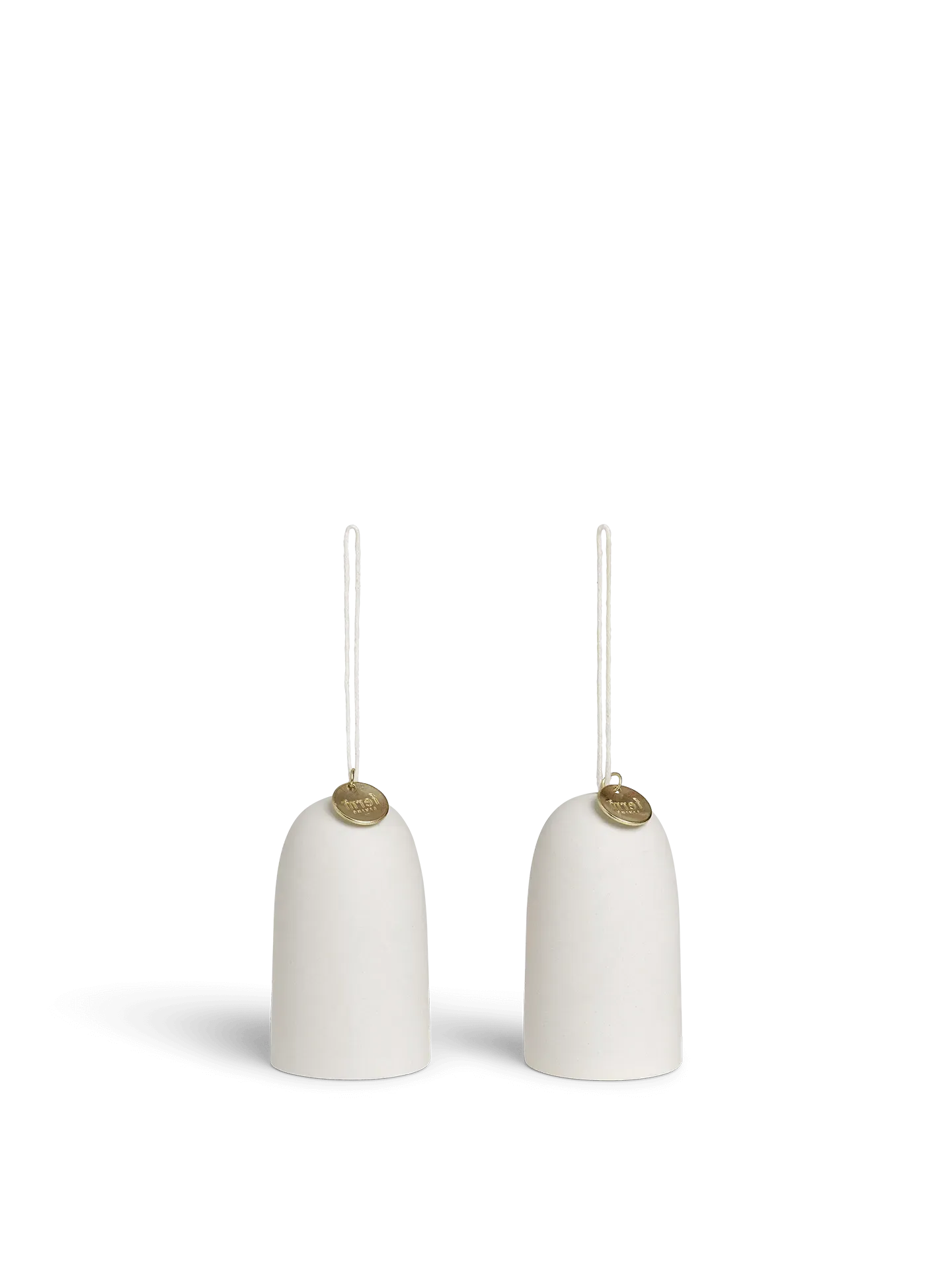 Bell Ceramic Ornament Set of 2 - Off-White product