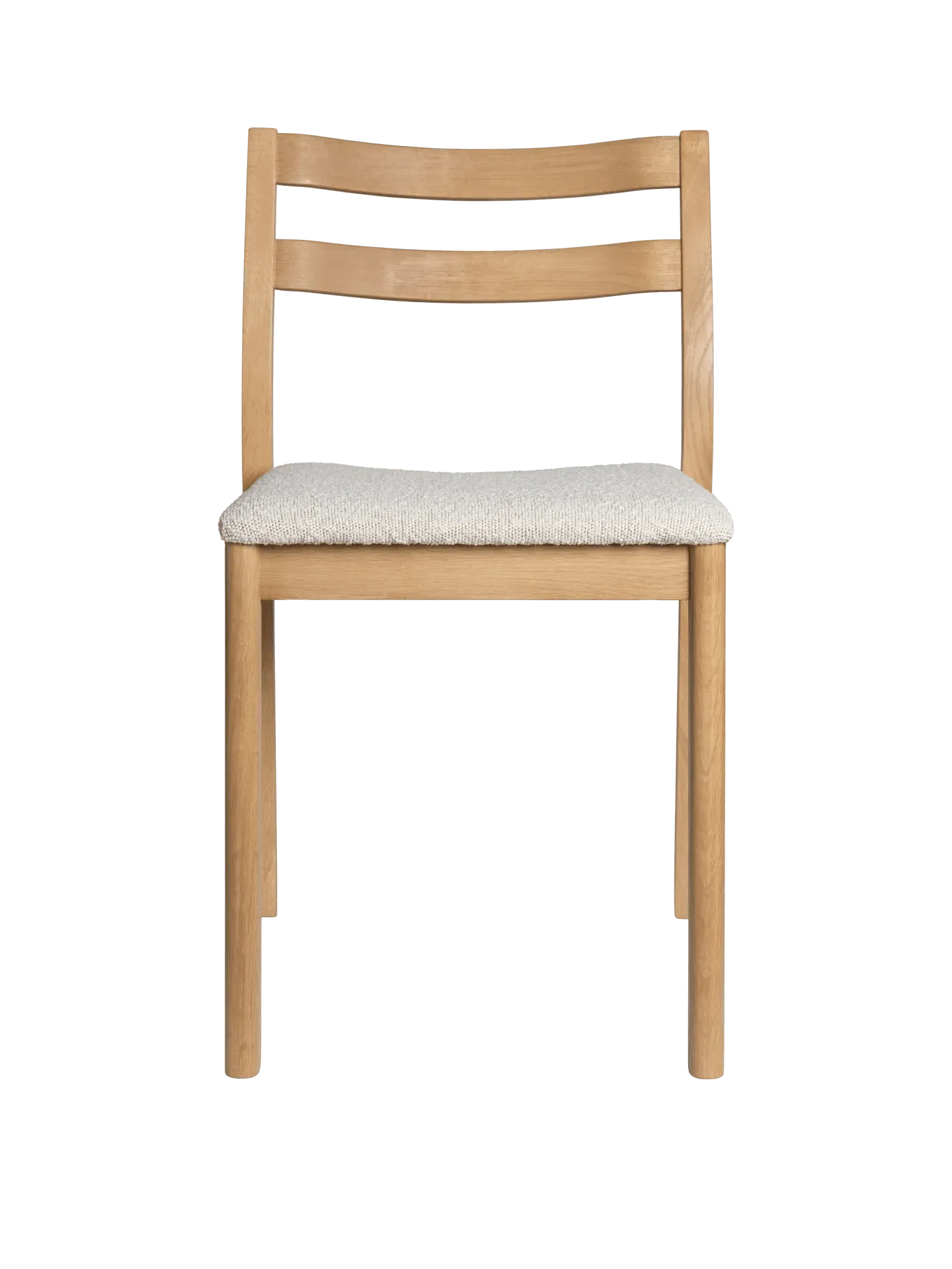 Boda Dining Chair Upholstered Seat - Natural Oak, Bouclé product