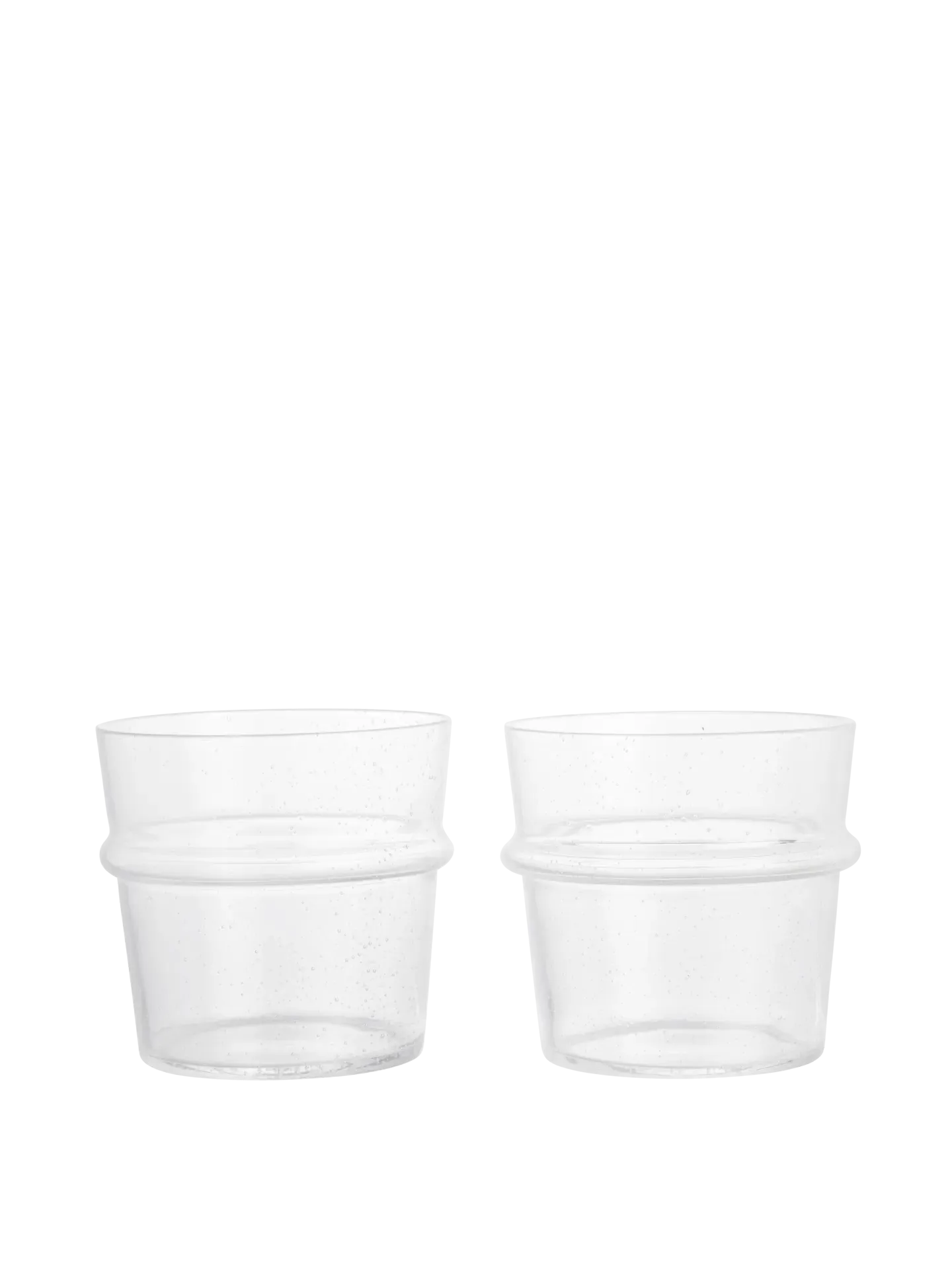 Boya Low Glasses Set of 2 - Clear with Bubbles product
