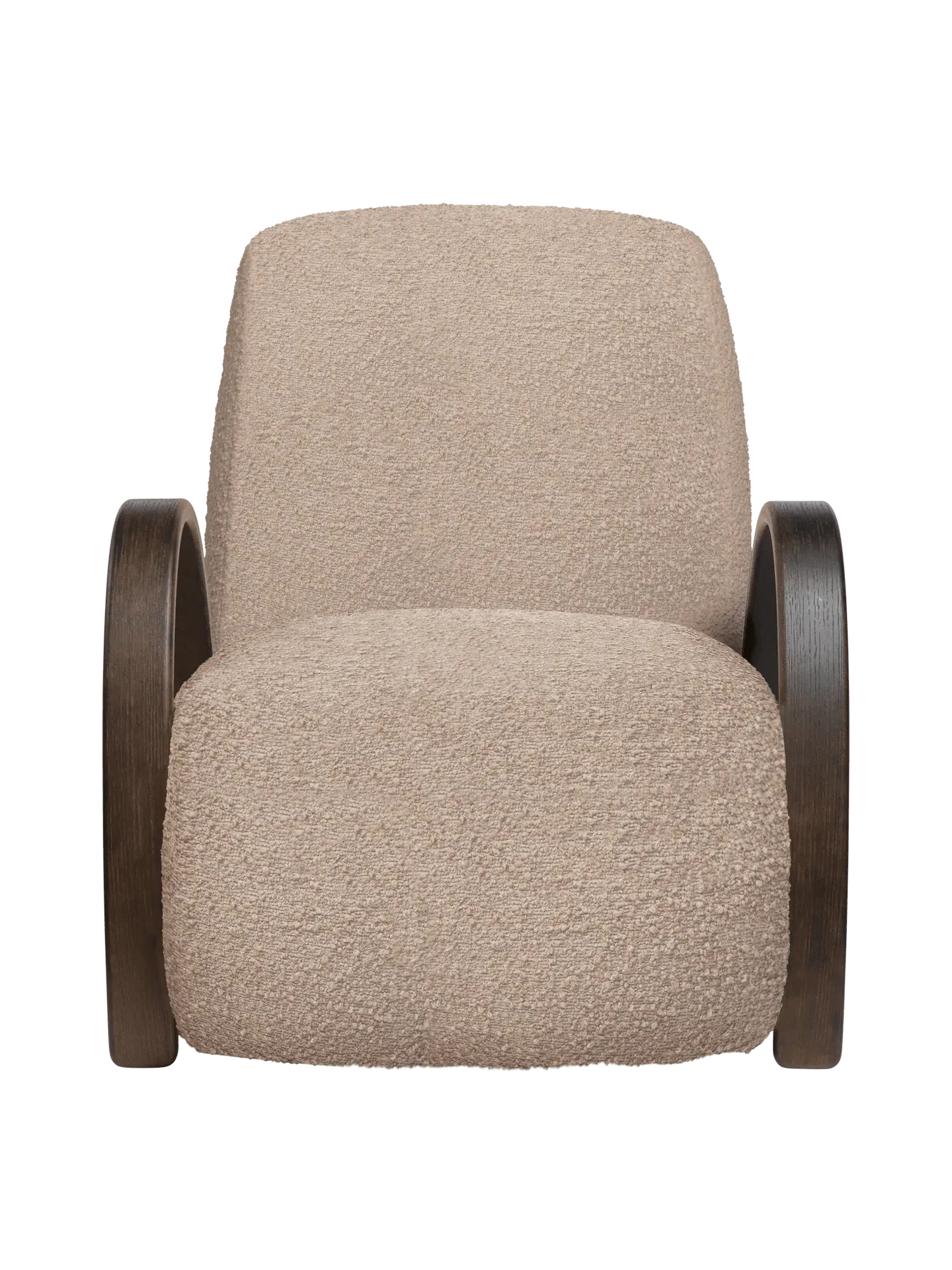 Buur Lounge Chair - Natural, Raw Bouclé alternate view