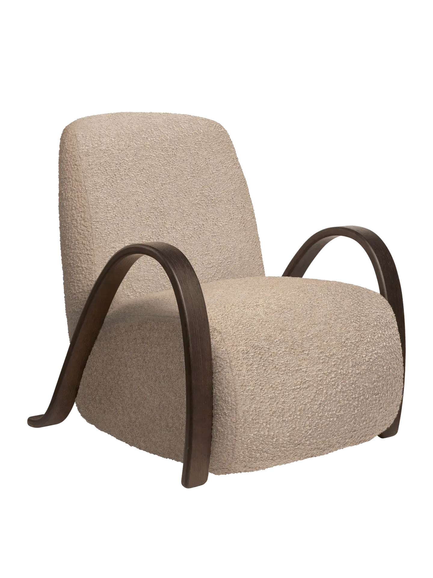 Buur Lounge Chair - Natural, Raw Bouclé product